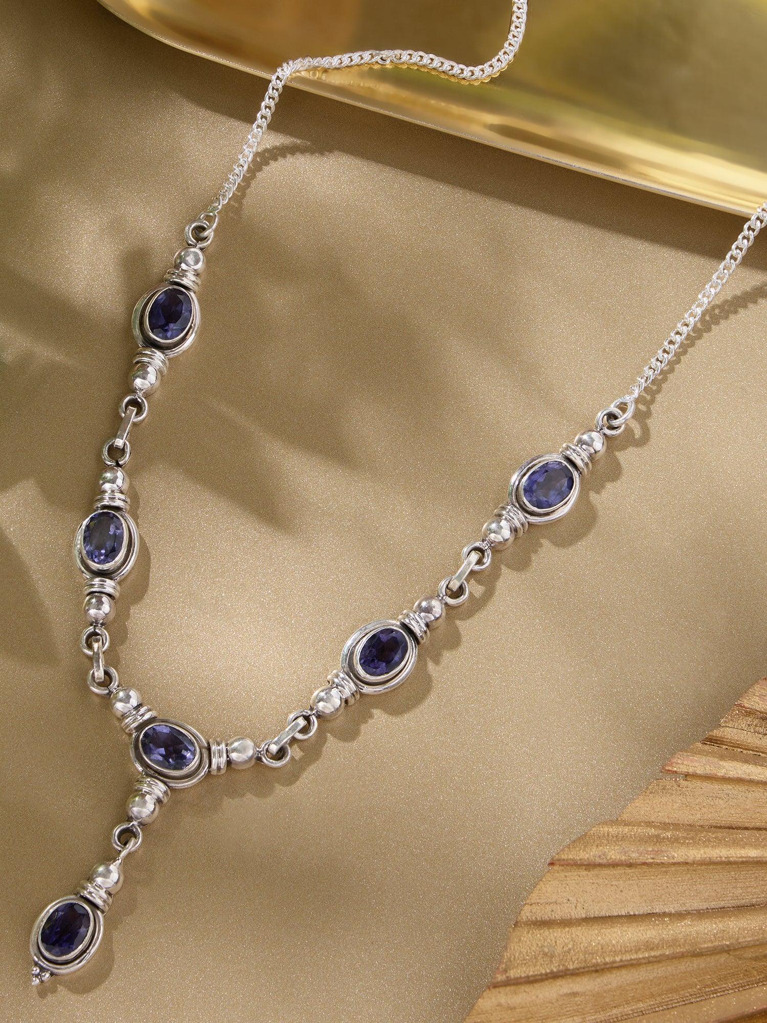Luminous Iolite Necklace - Dyulokha