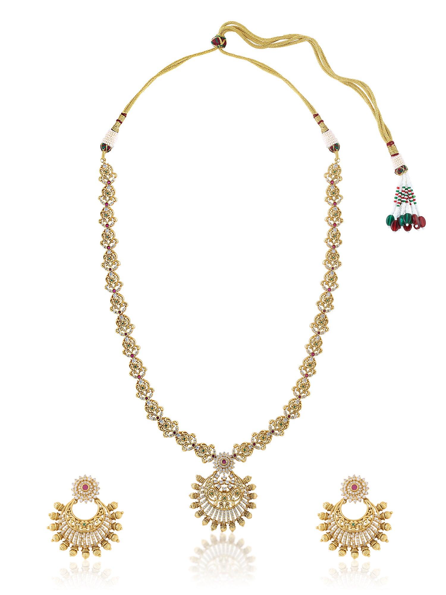 Exquisite Tradition Temple Necklace Set - Dyulokha