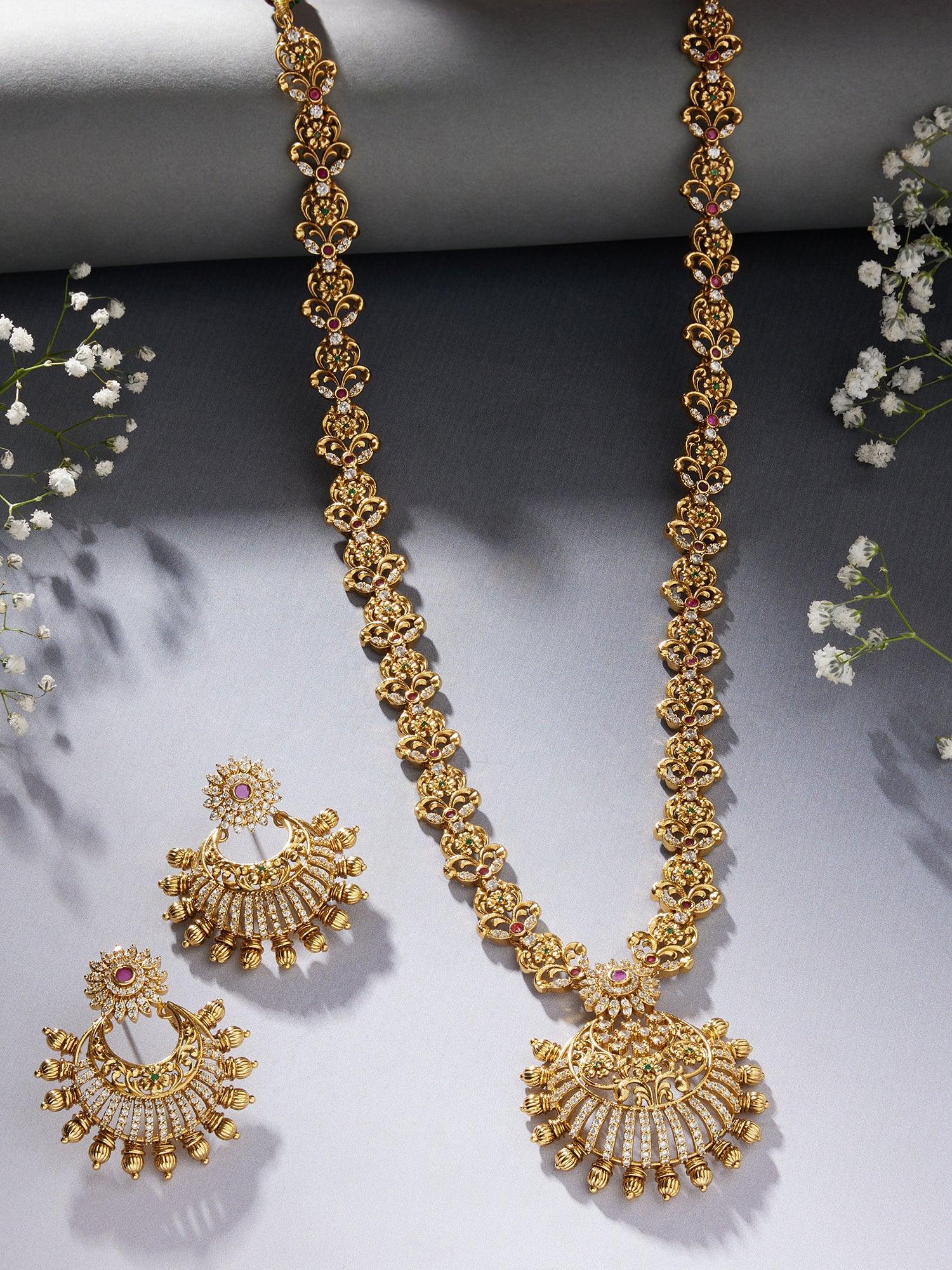 Exquisite Tradition Temple Necklace Set - Dyulokha