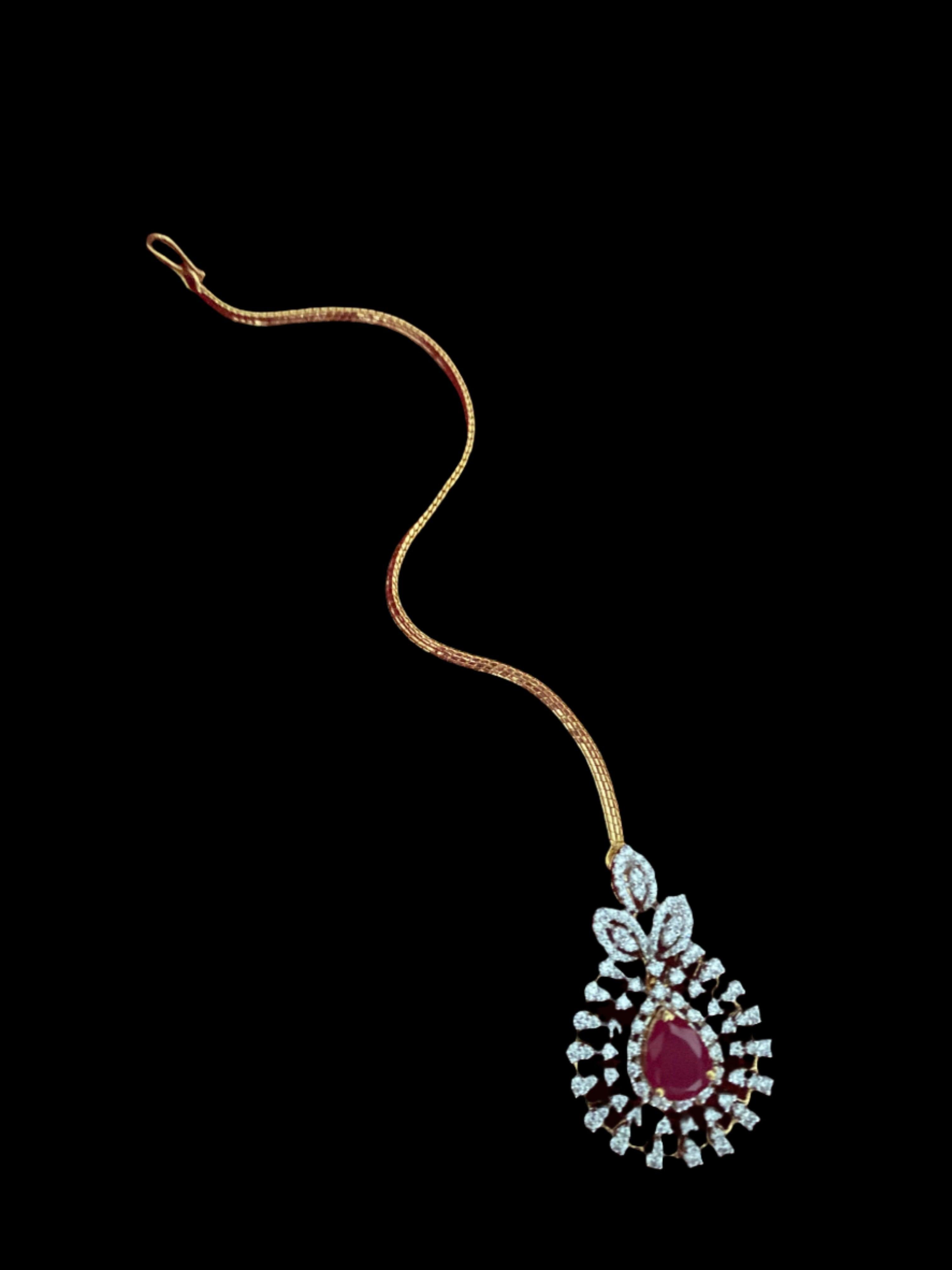 Dual Delight Necklace with Pendant & Maangtika Set - Dyulokha