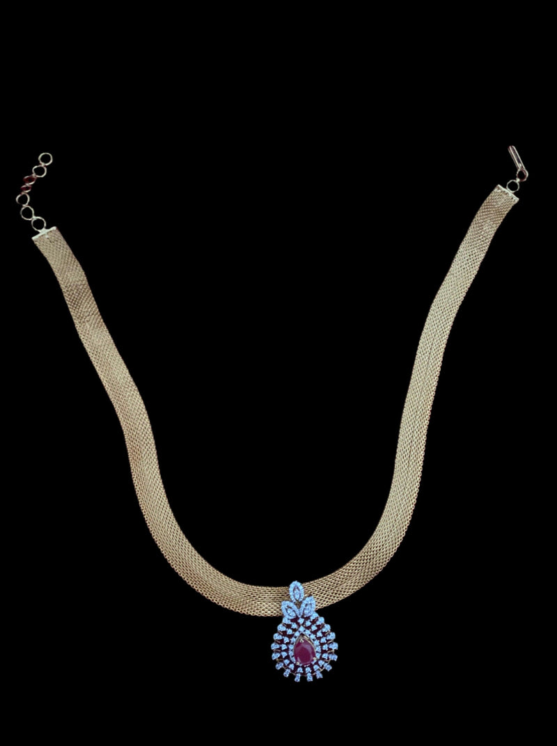 Dual Delight Necklace with Pendant & Maangtika Set - Dyulokha