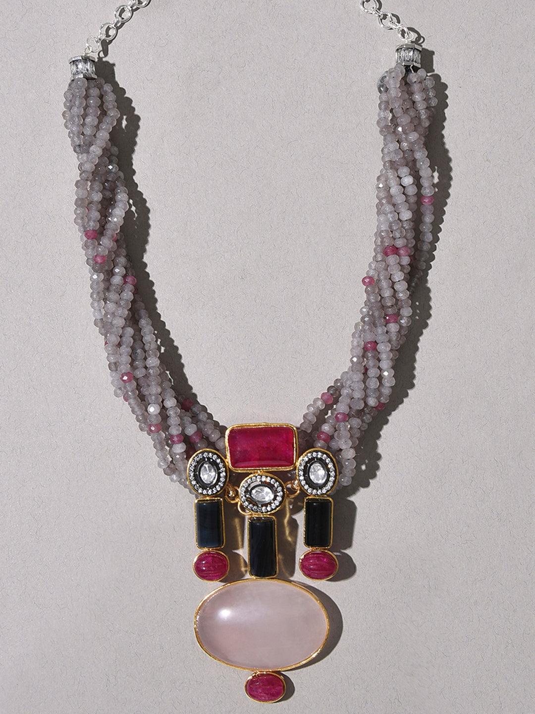 Vibrant Twist Bespoke Multi-Color Necklace - Dyulokha