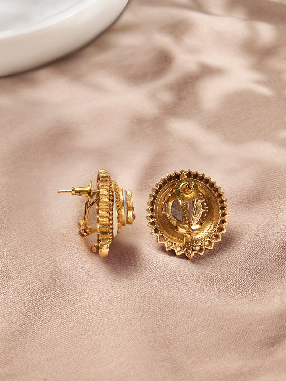 Exquisite Polki Studs - Dyulokha
