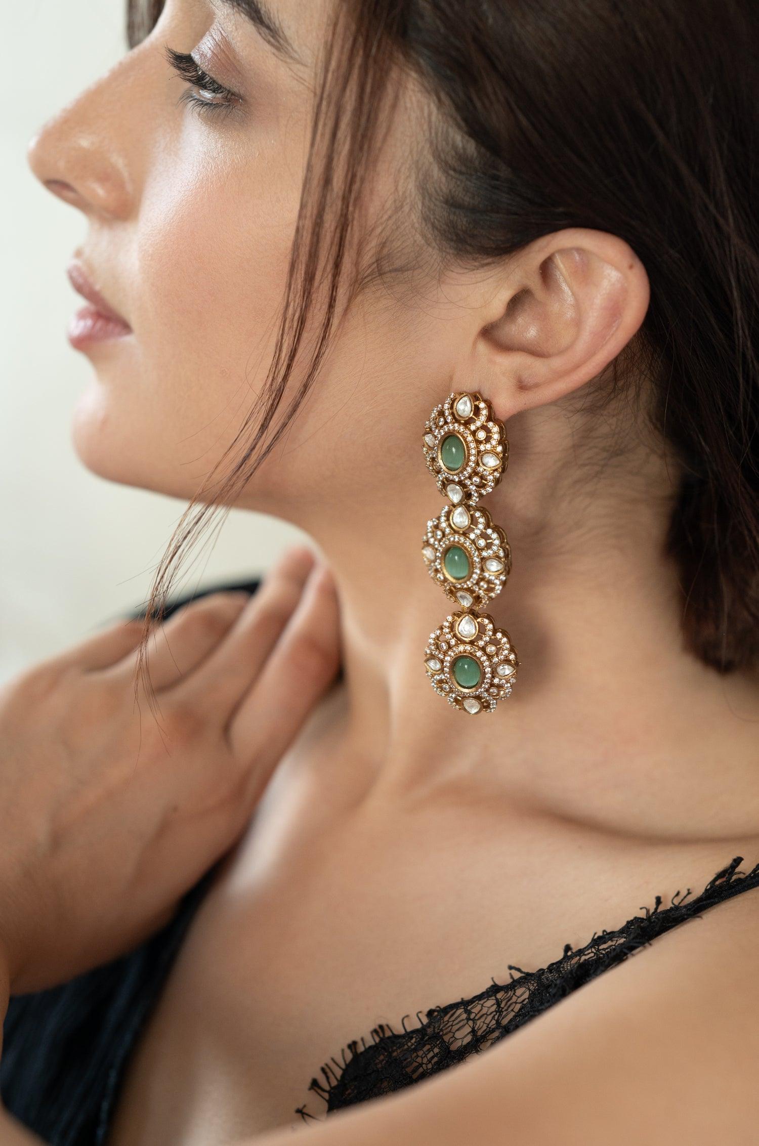 Glamorous Pop Fluorite Earrings - Dyulokha