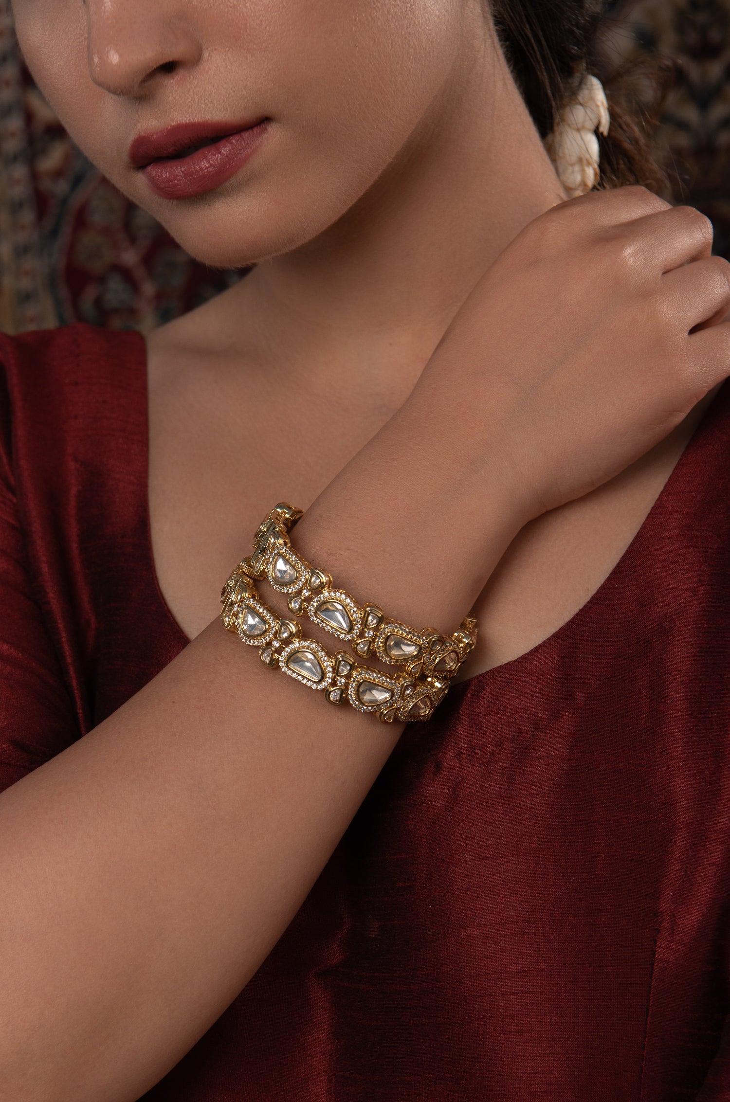 Exquisite Intricacy Statement Bangles