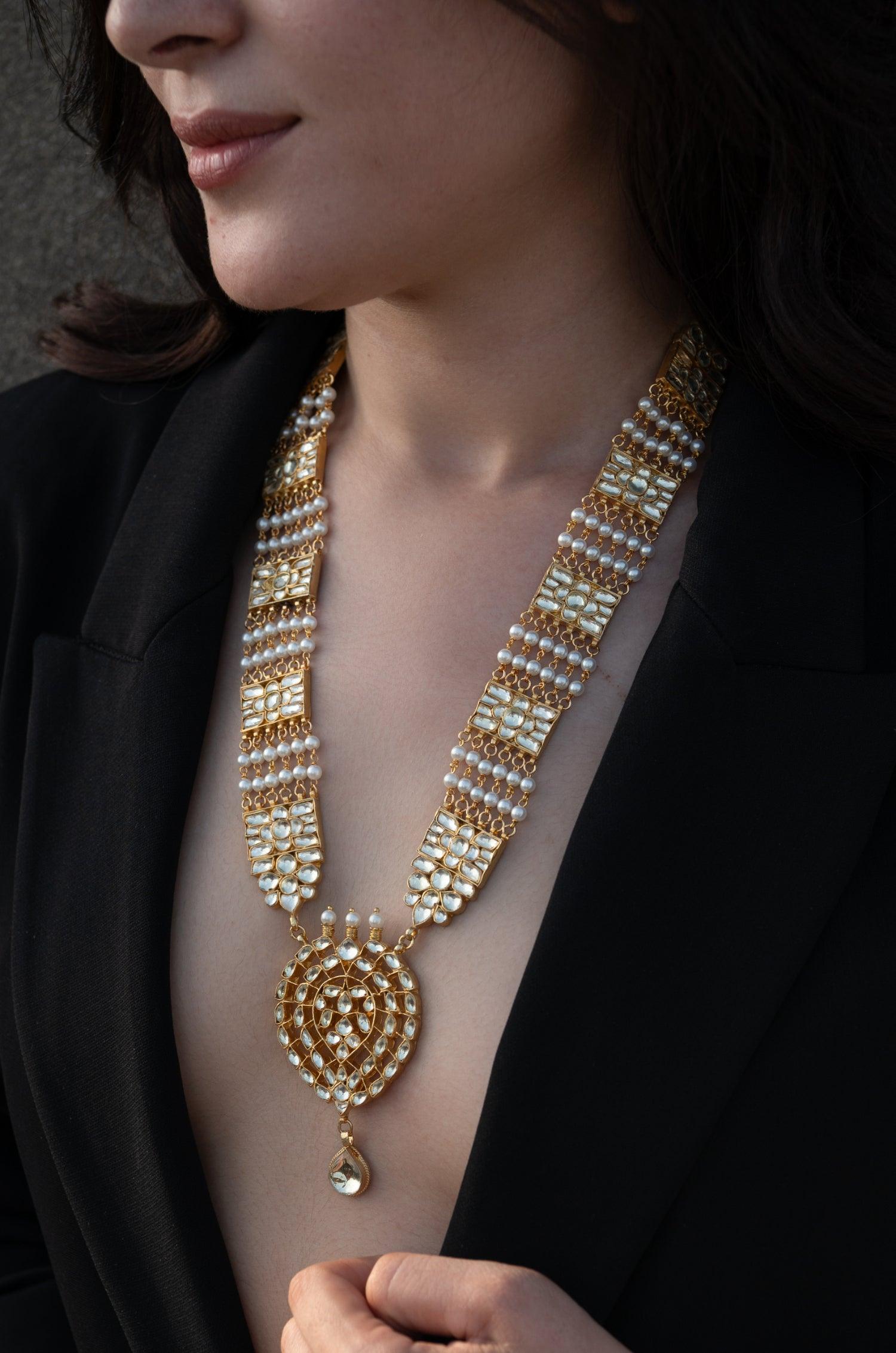 Kundan Glamour Long Set - Dyulokha