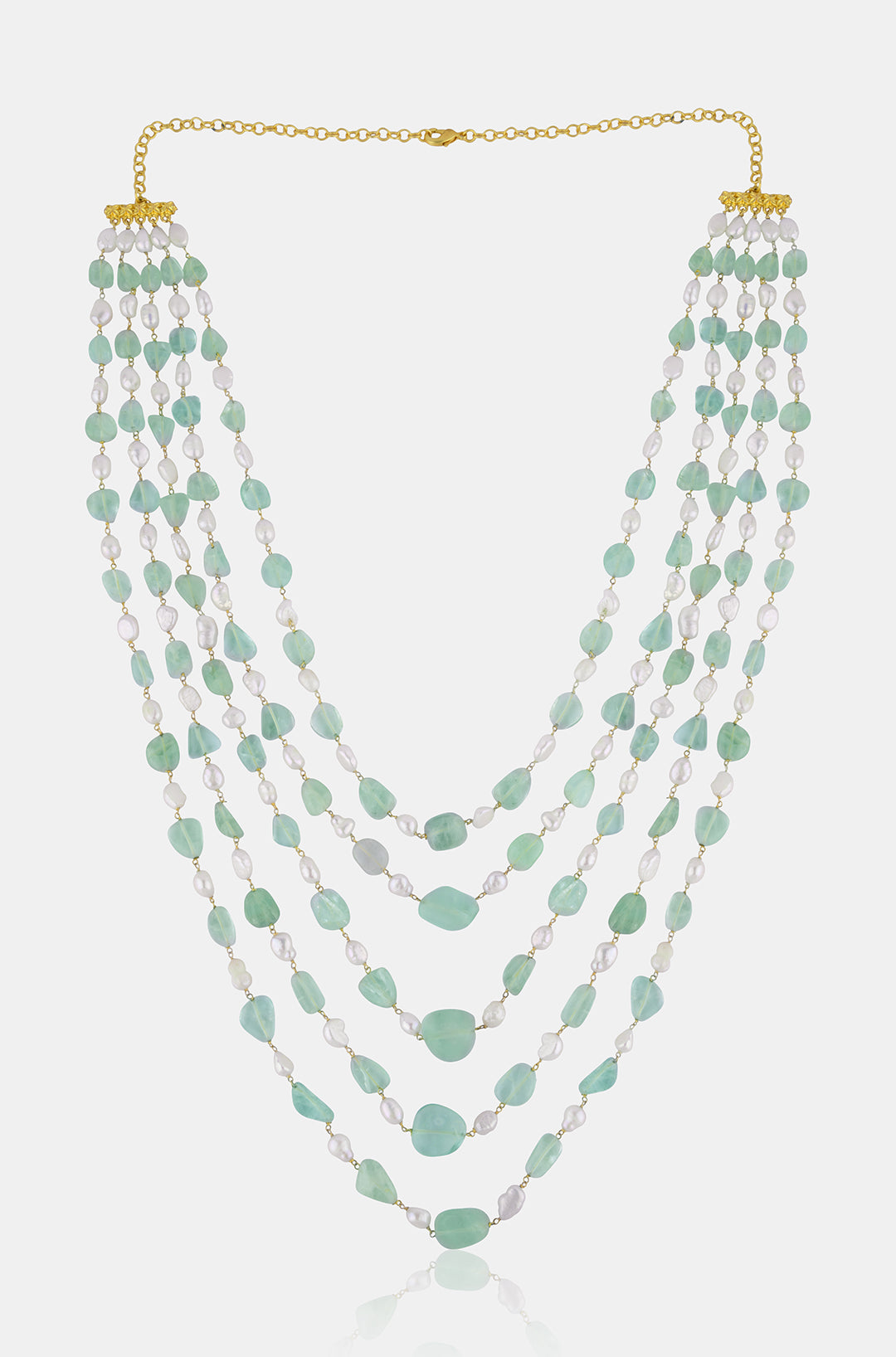 Mint Bliss Pearl Necklace
