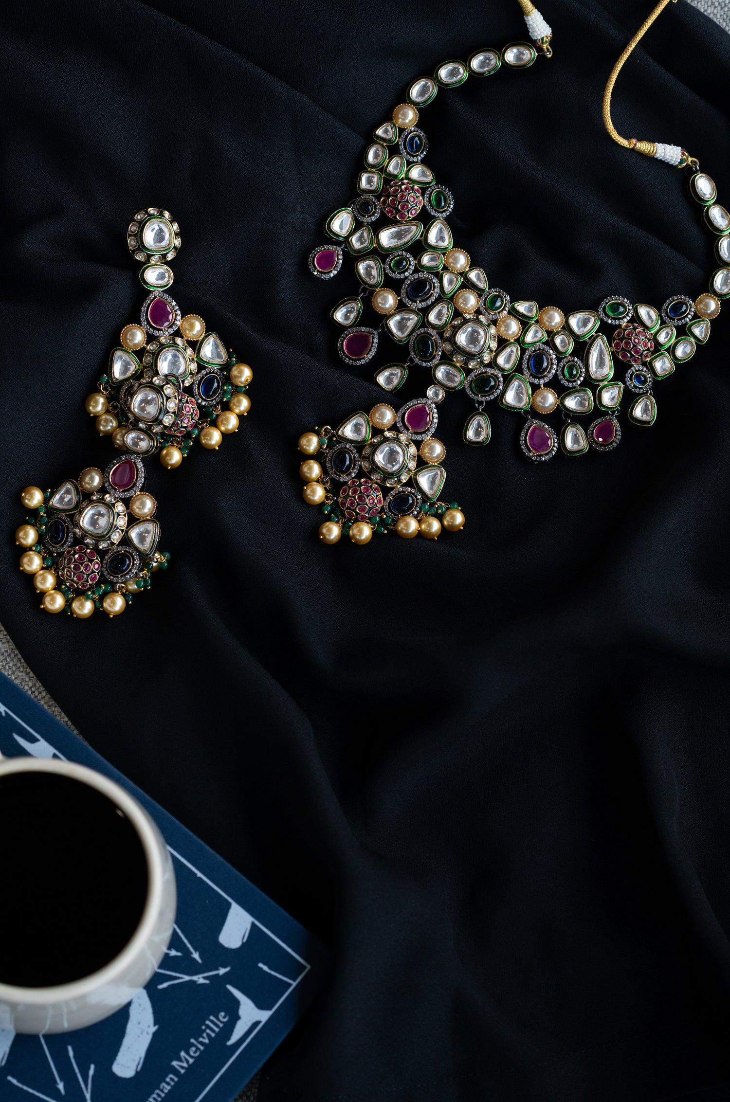 Victorian Rainbow Necklace Set - Dyulokha