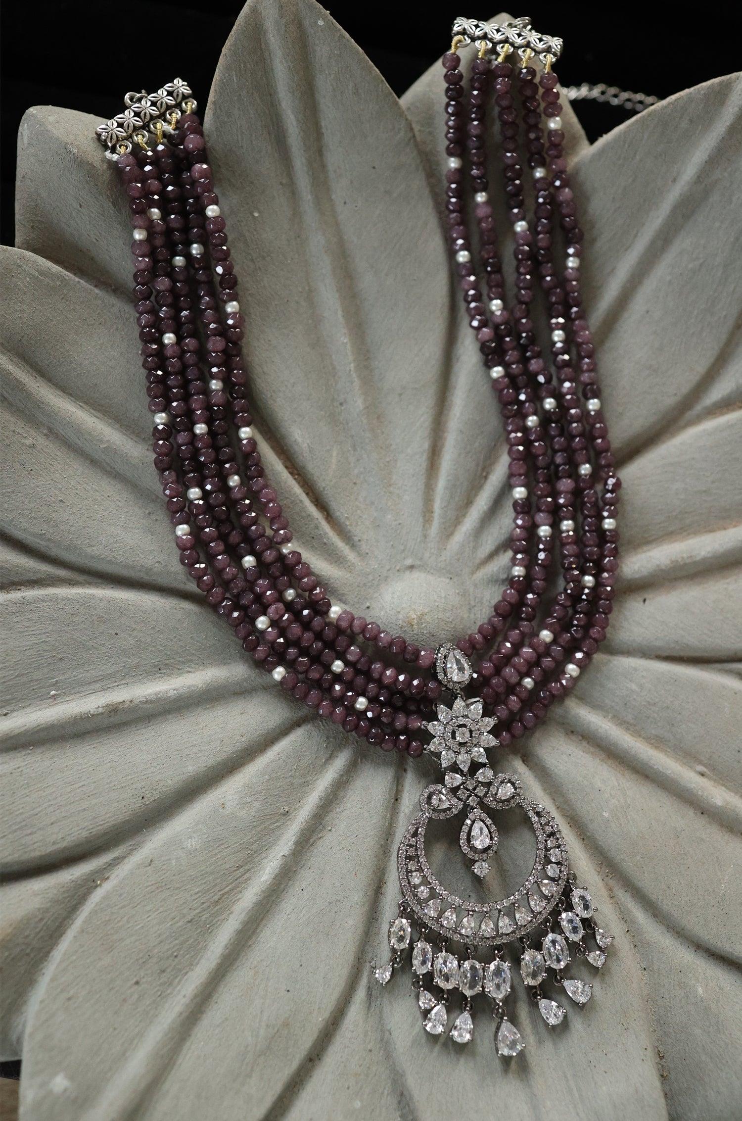 Royal Amethyst Victorian Necklace - Dyulokha