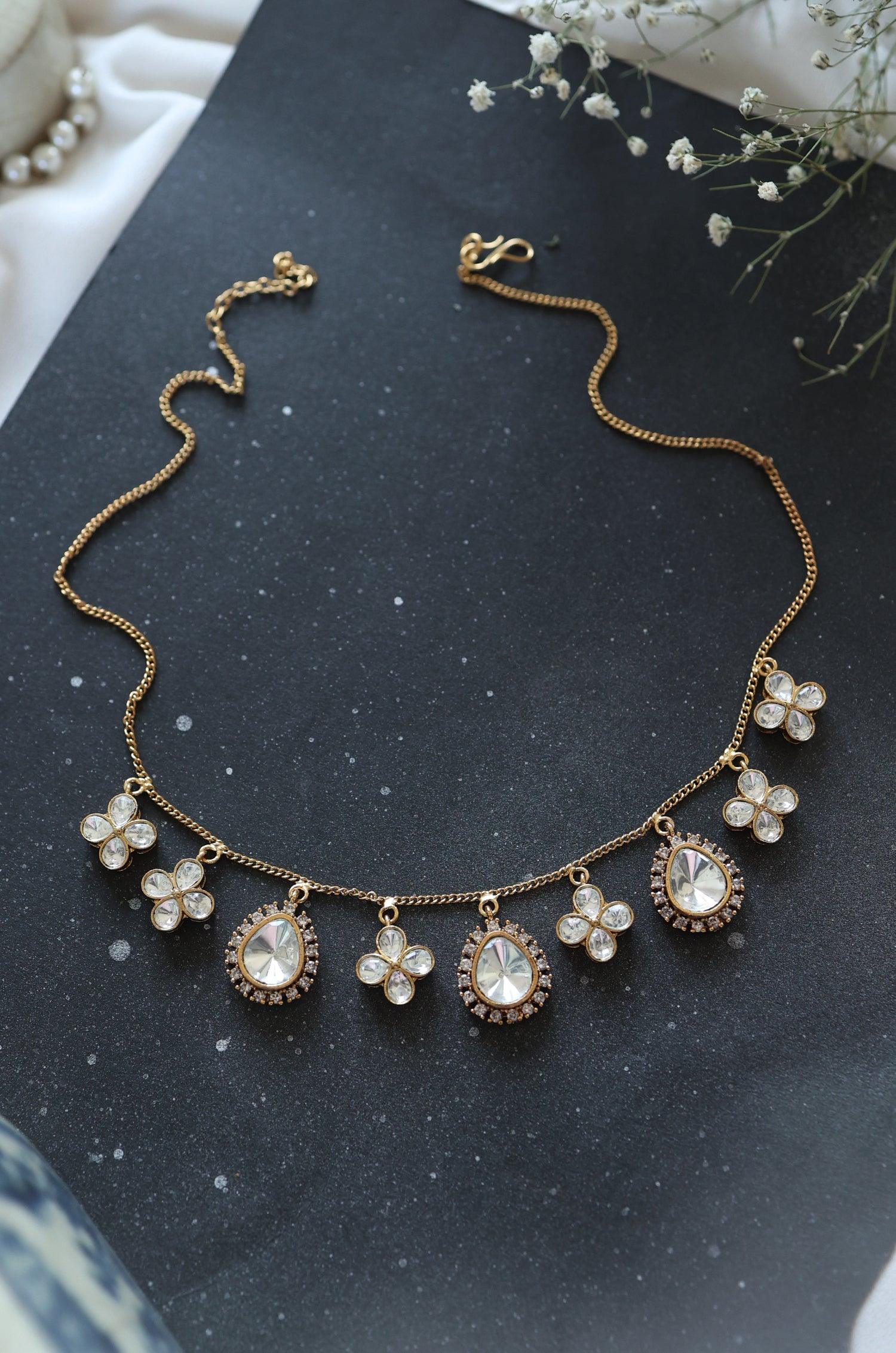 Classic Polki Necklace - Dyulokha