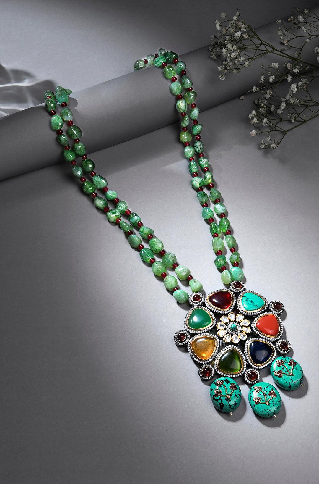 Navratan Splendor Necklace - Dyulokha