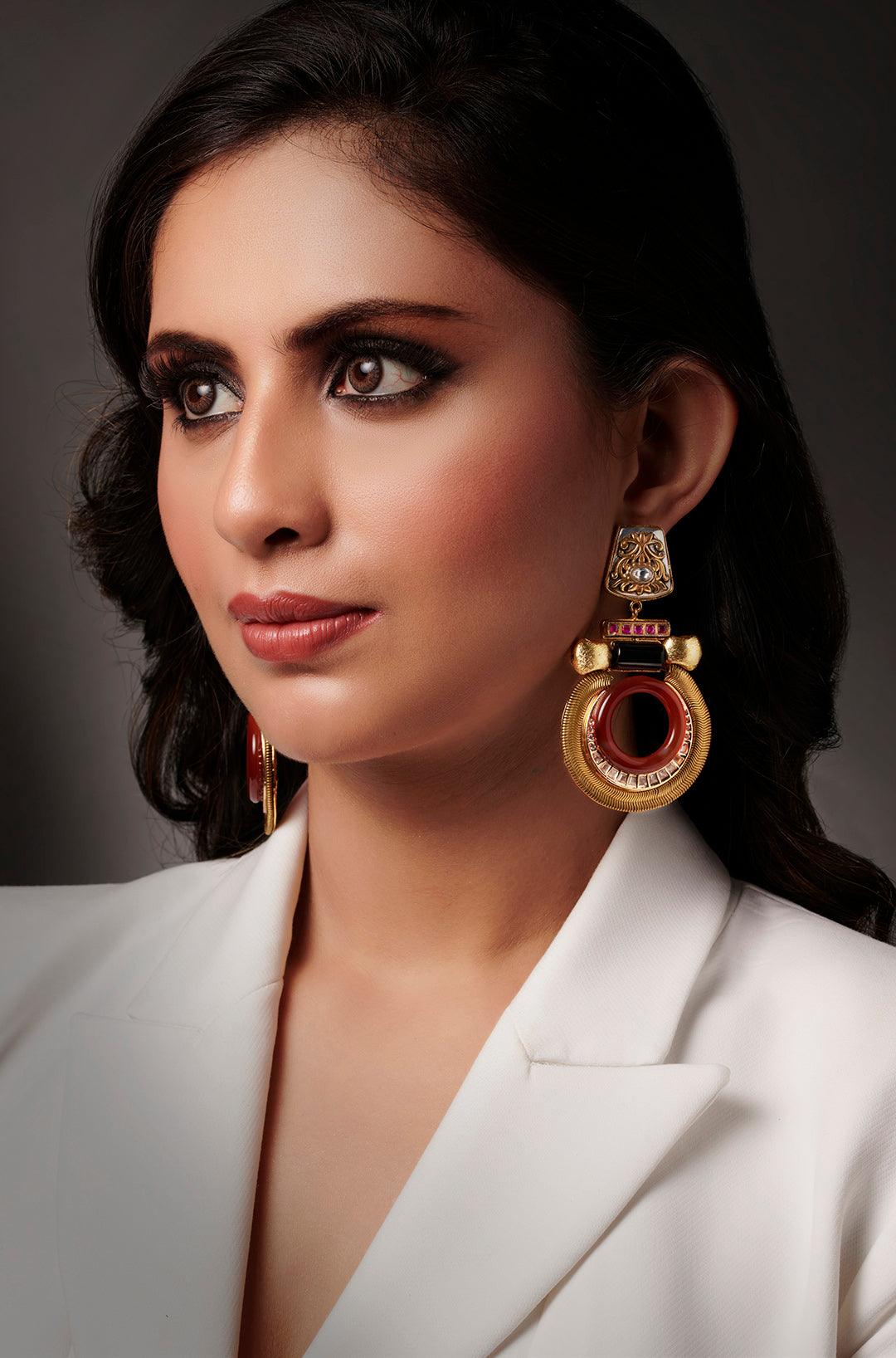 Shimmering Splendor Earrings - Dyulokha