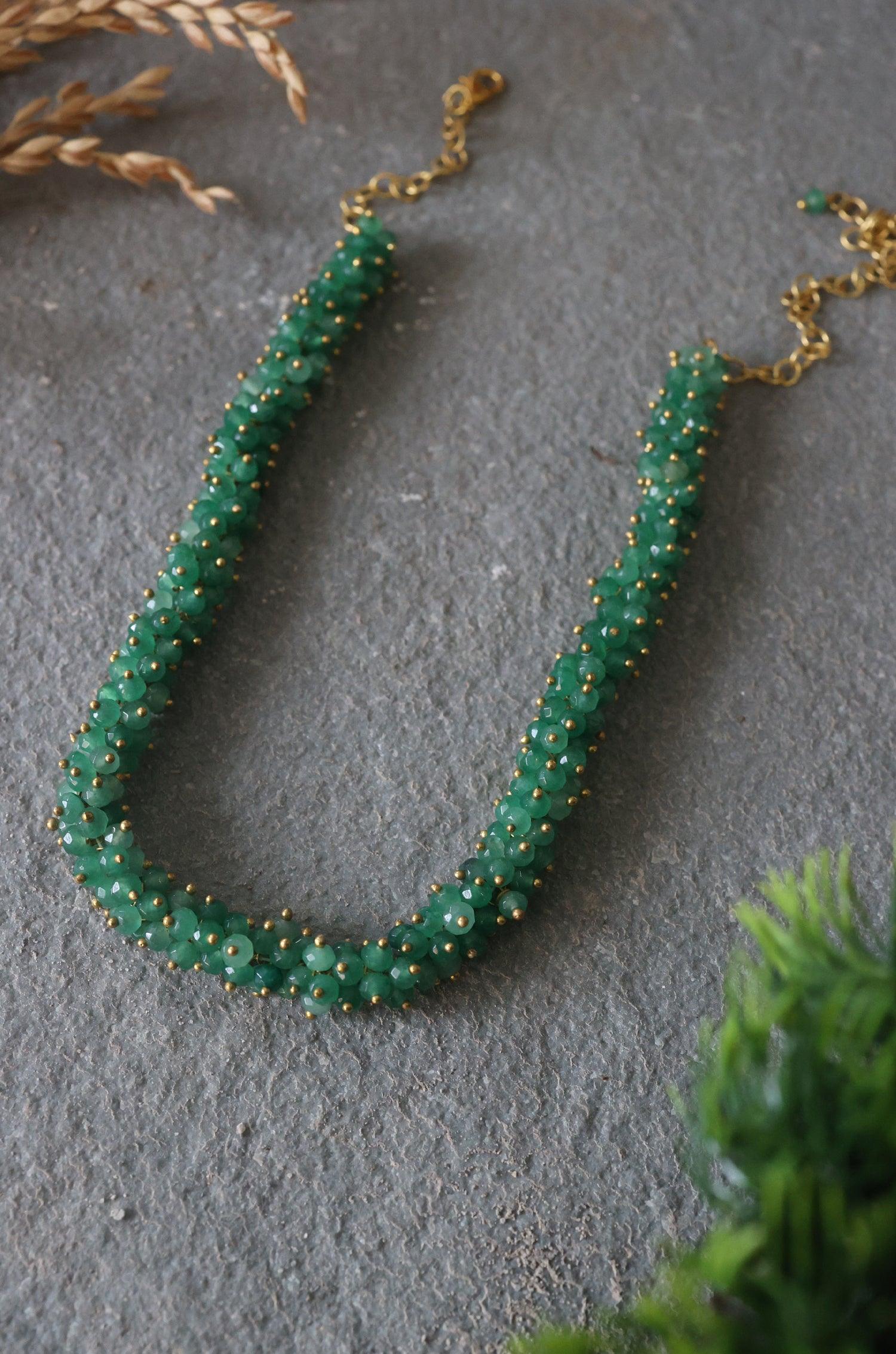 Green Onyx Elegance Necklace - Dyulokha