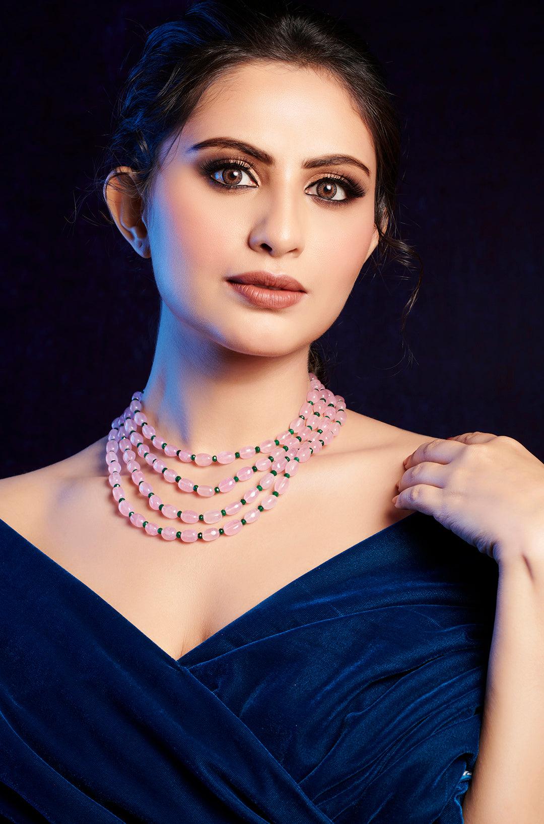 Blush Quartz Necklace - Dyulokha