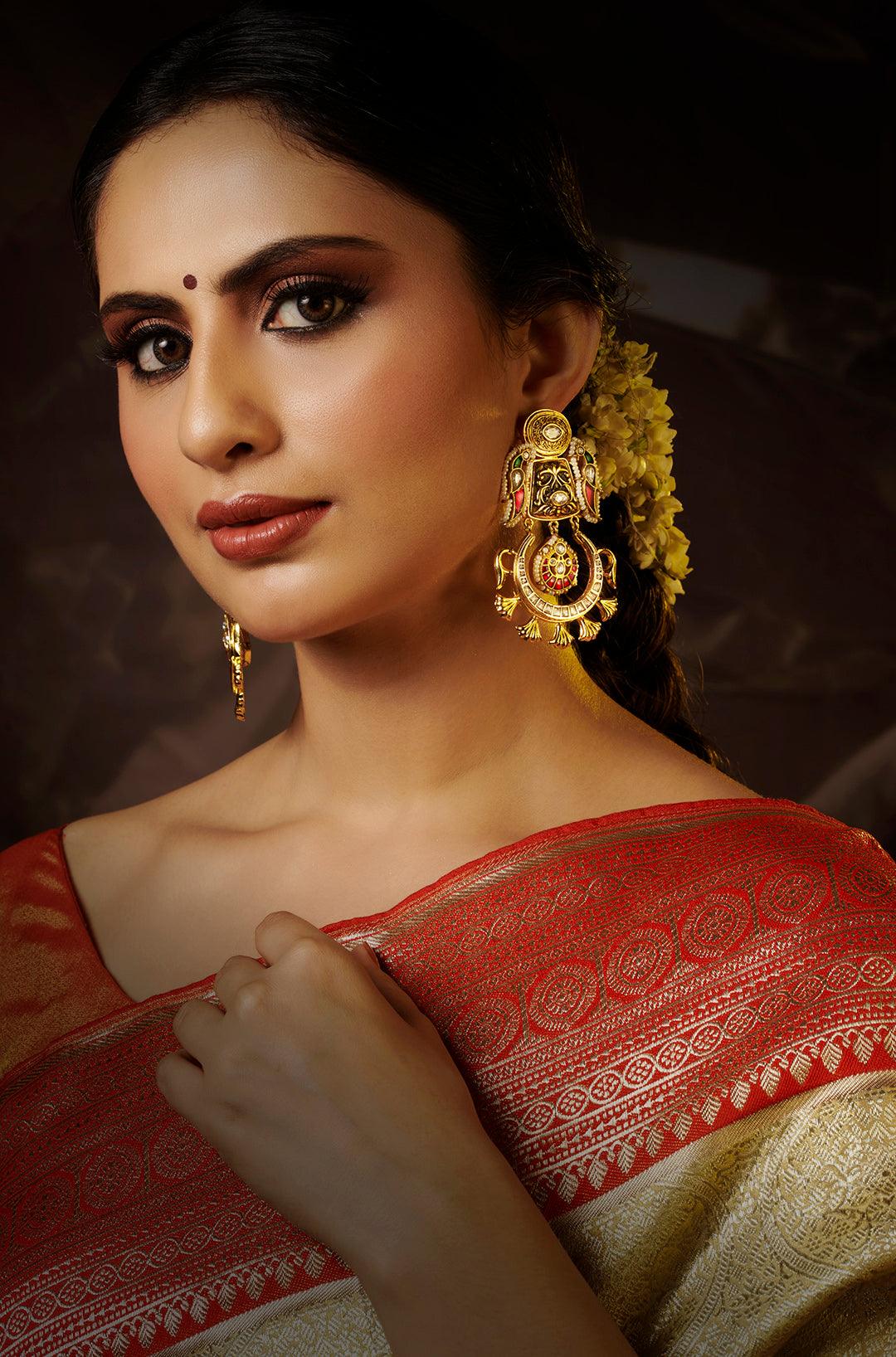 Golden Sun Bespoke Earrings - Dyulokha