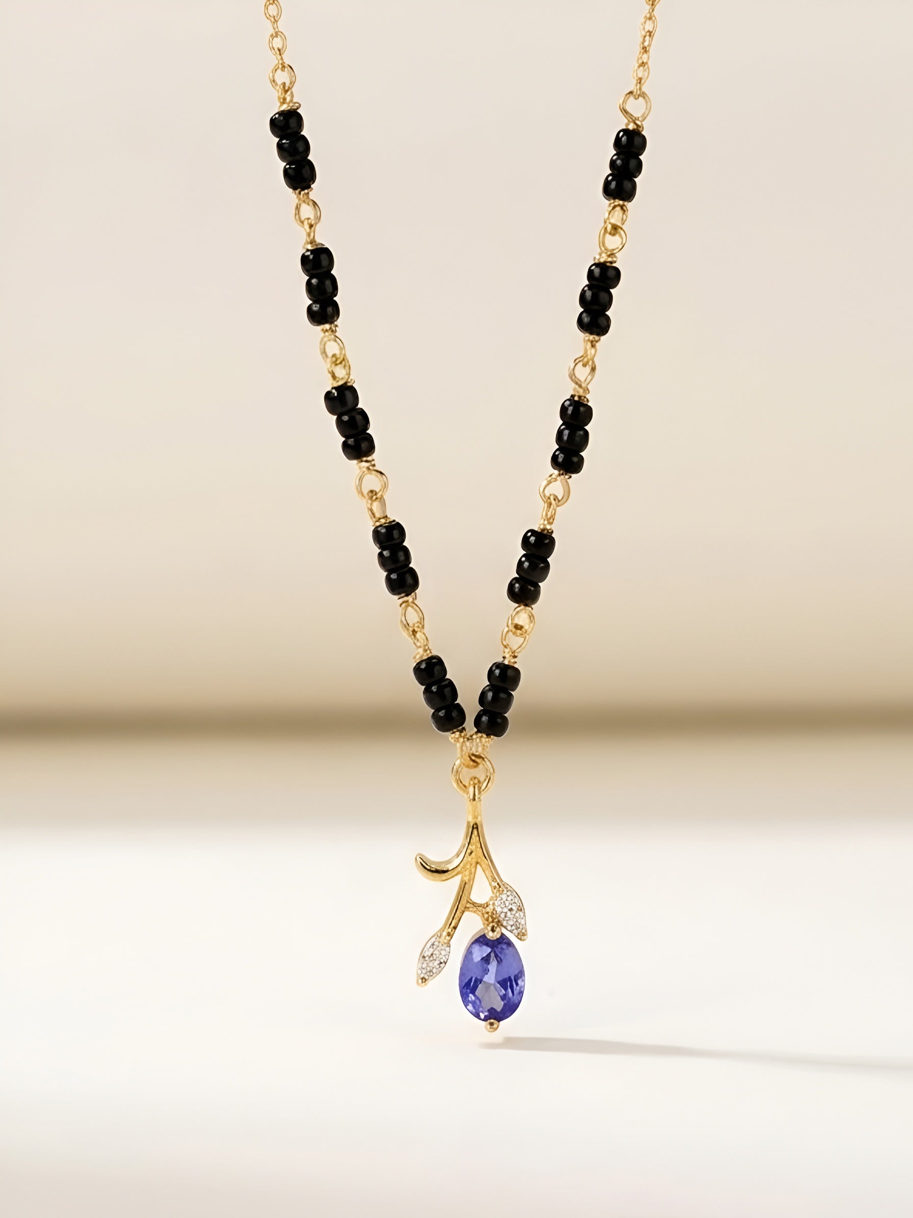 Luminous Tanzanite Mangalsutra