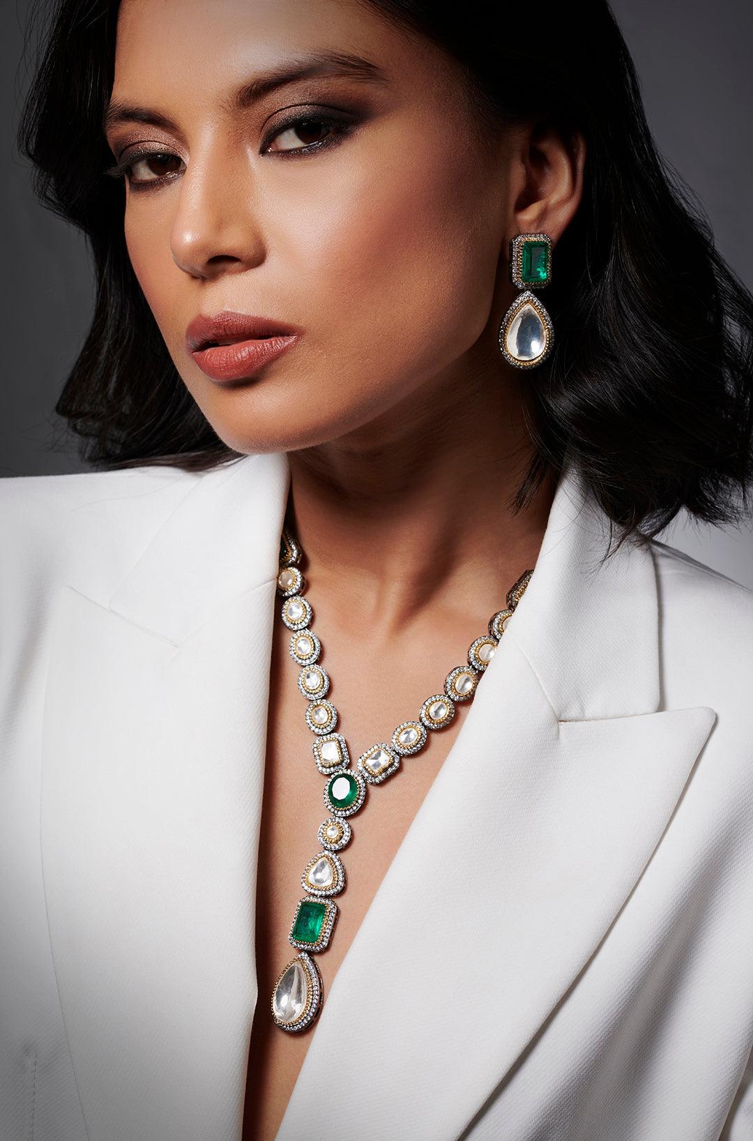 Verdant Polki Elegance Set - Dyulokha