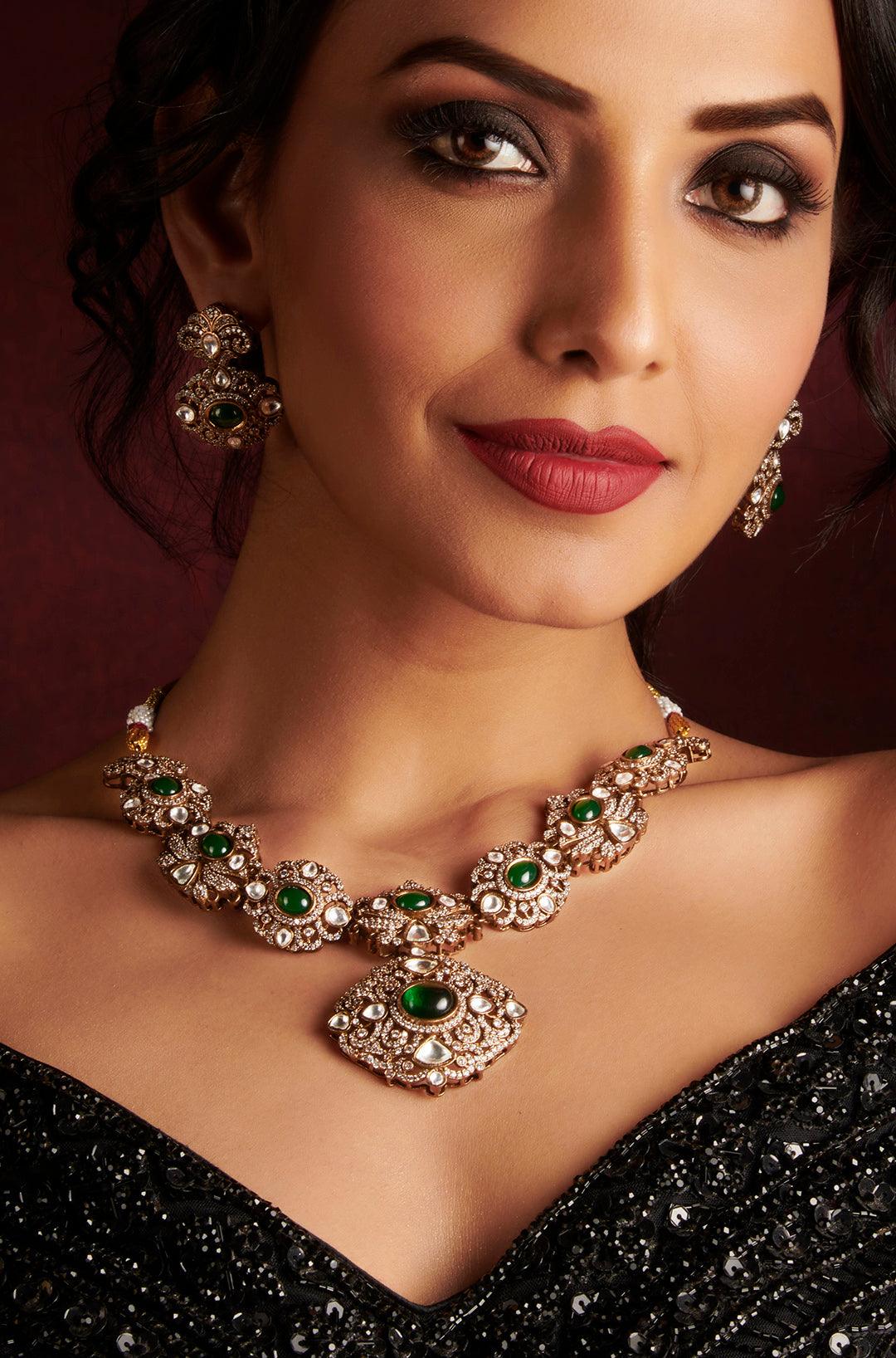 Emerald Victorian Charm Set - Dyulokha