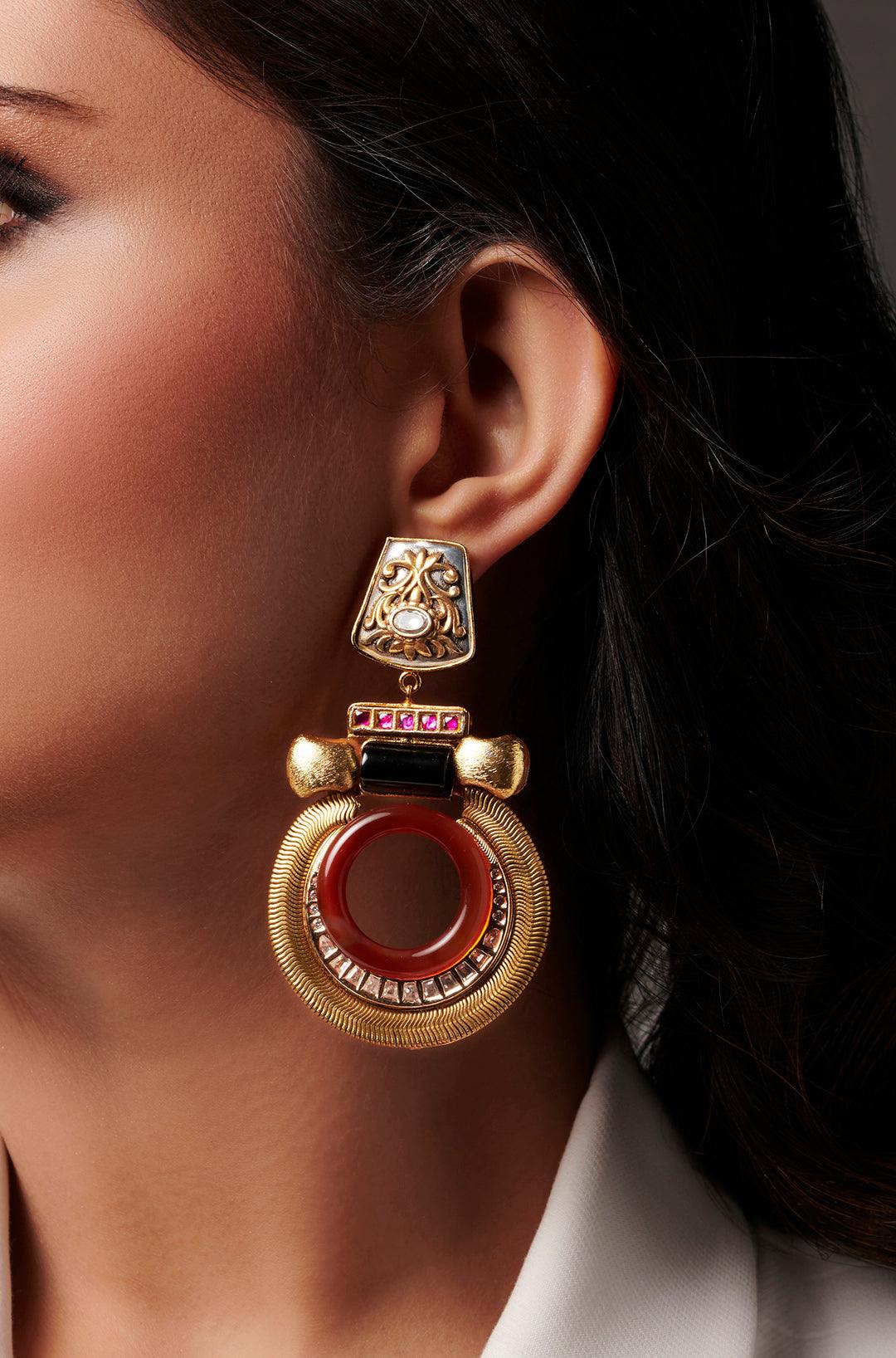 Shimmering Splendor Earrings - Dyulokha