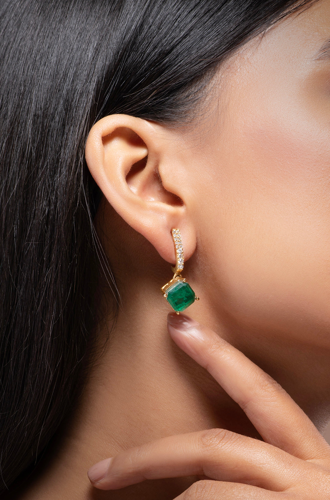 Victorian Green Elegance Earrings