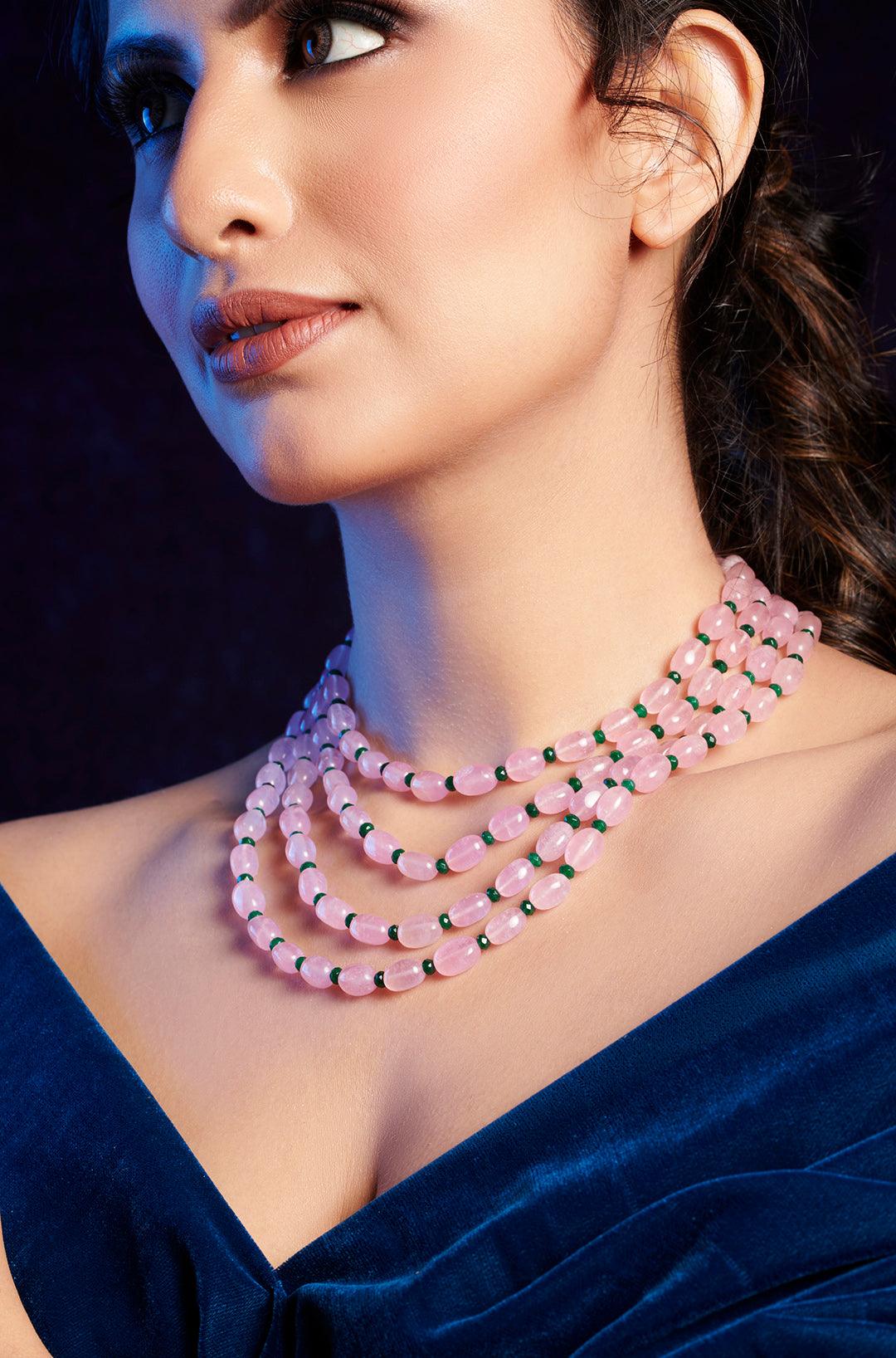 Blush Quartz Necklace - Dyulokha