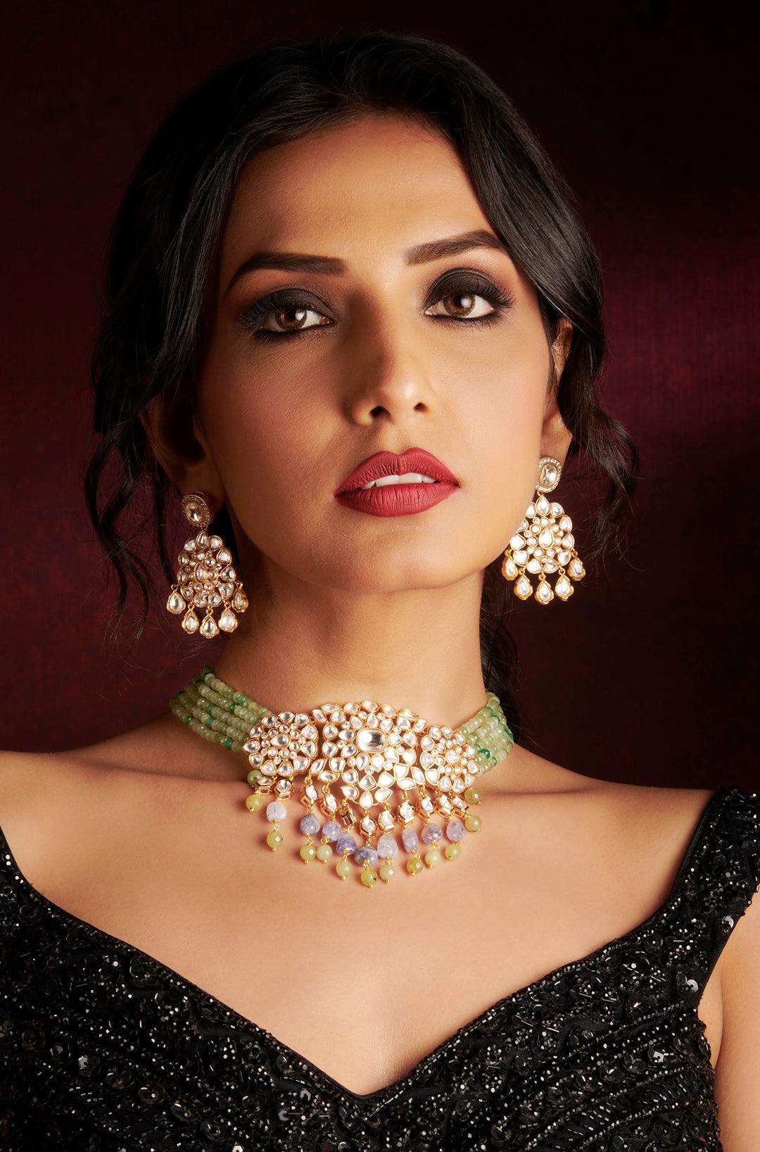 Vibrant Harmony Multicolor Choker Set - Dyulokha