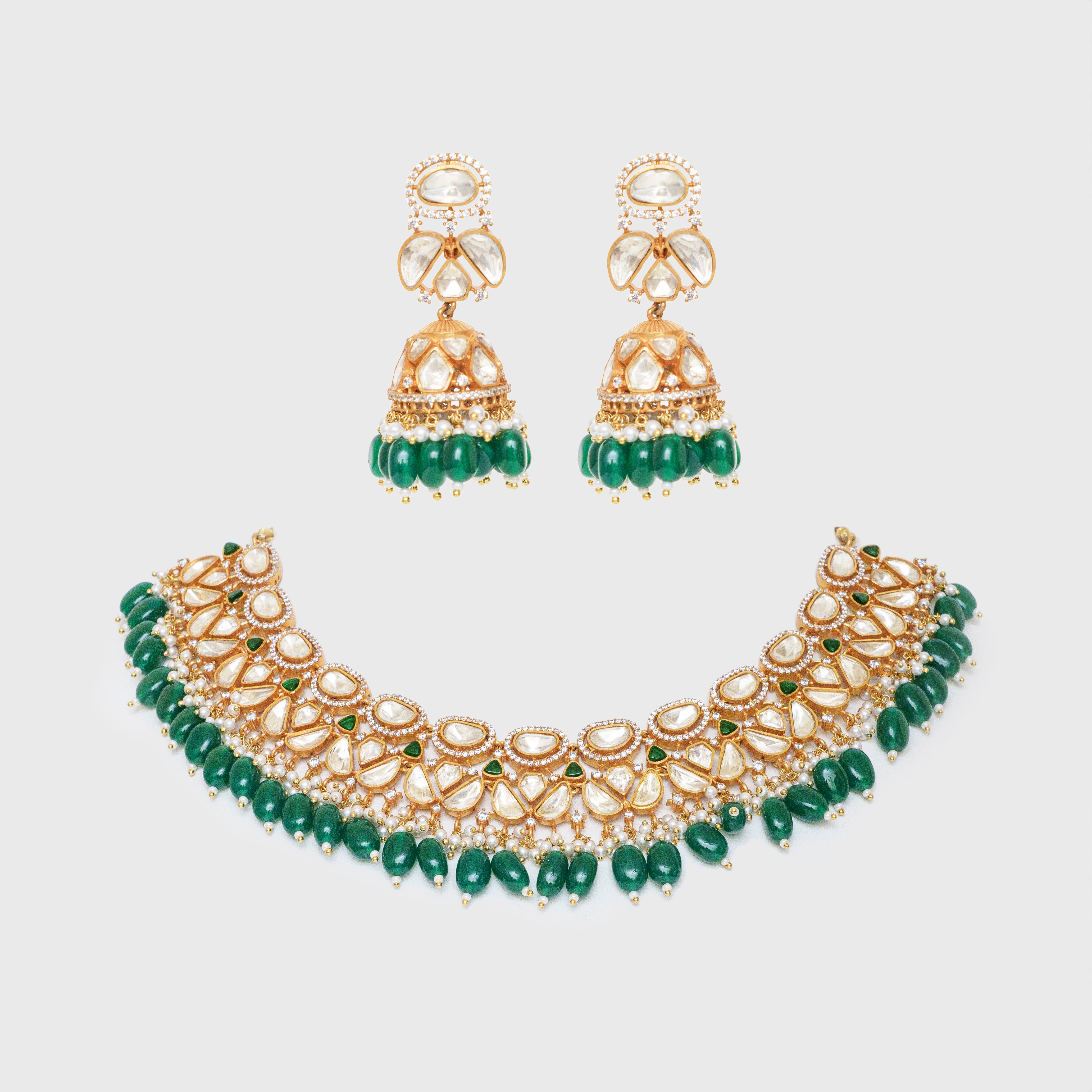 Elegant Moissanite Necklace Set