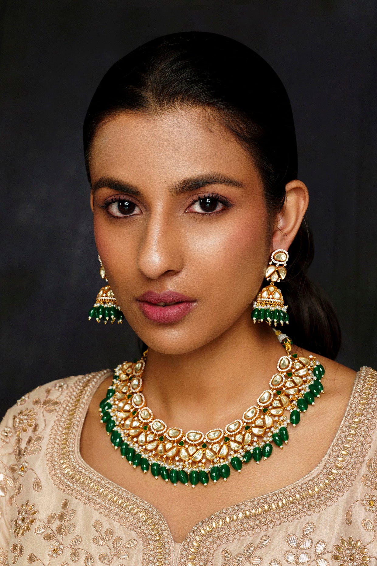 Elegant Moissanite Necklace Set