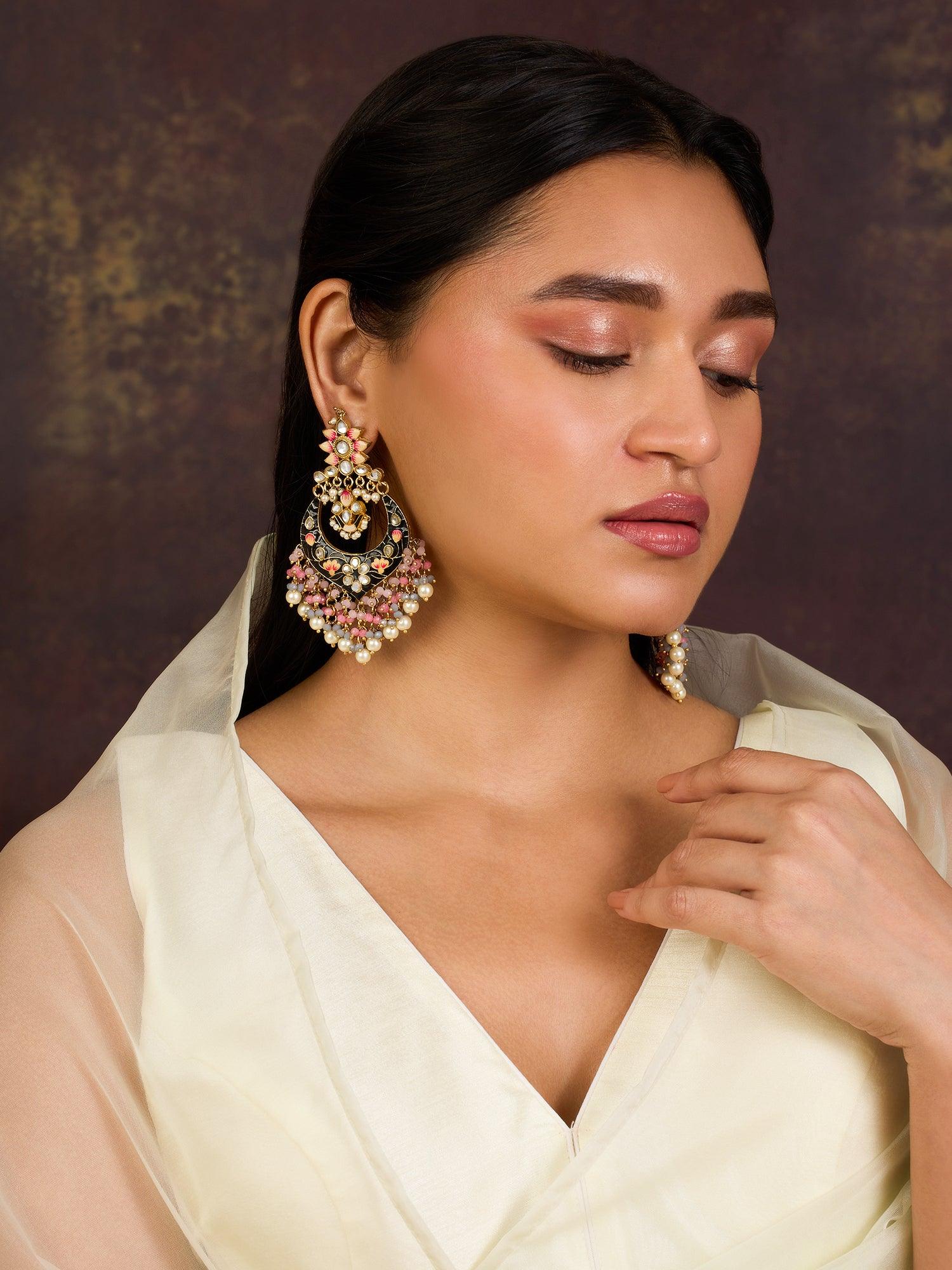 Artisans Crafted Chandbalis Earrings - Dyulokha