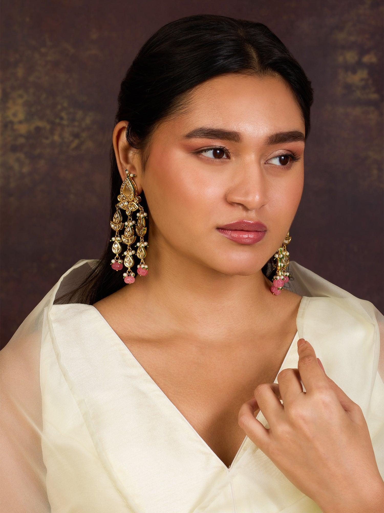 Glowing Striking Chandelier Earrings - Dyulokha
