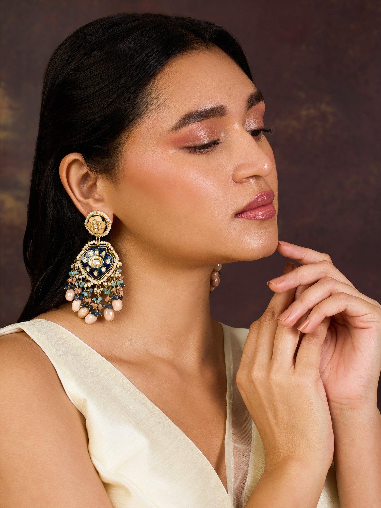 Scintillating Grandeur Dangler Earrings - Dyulokha