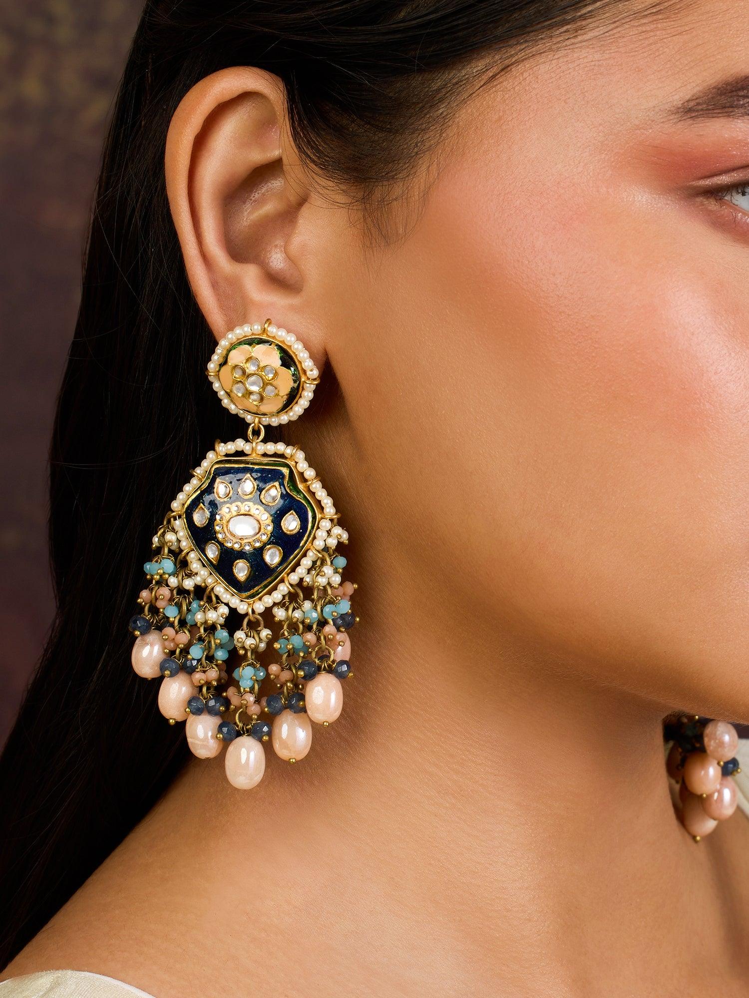 Scintillating Grandeur Dangler Earrings - Dyulokha