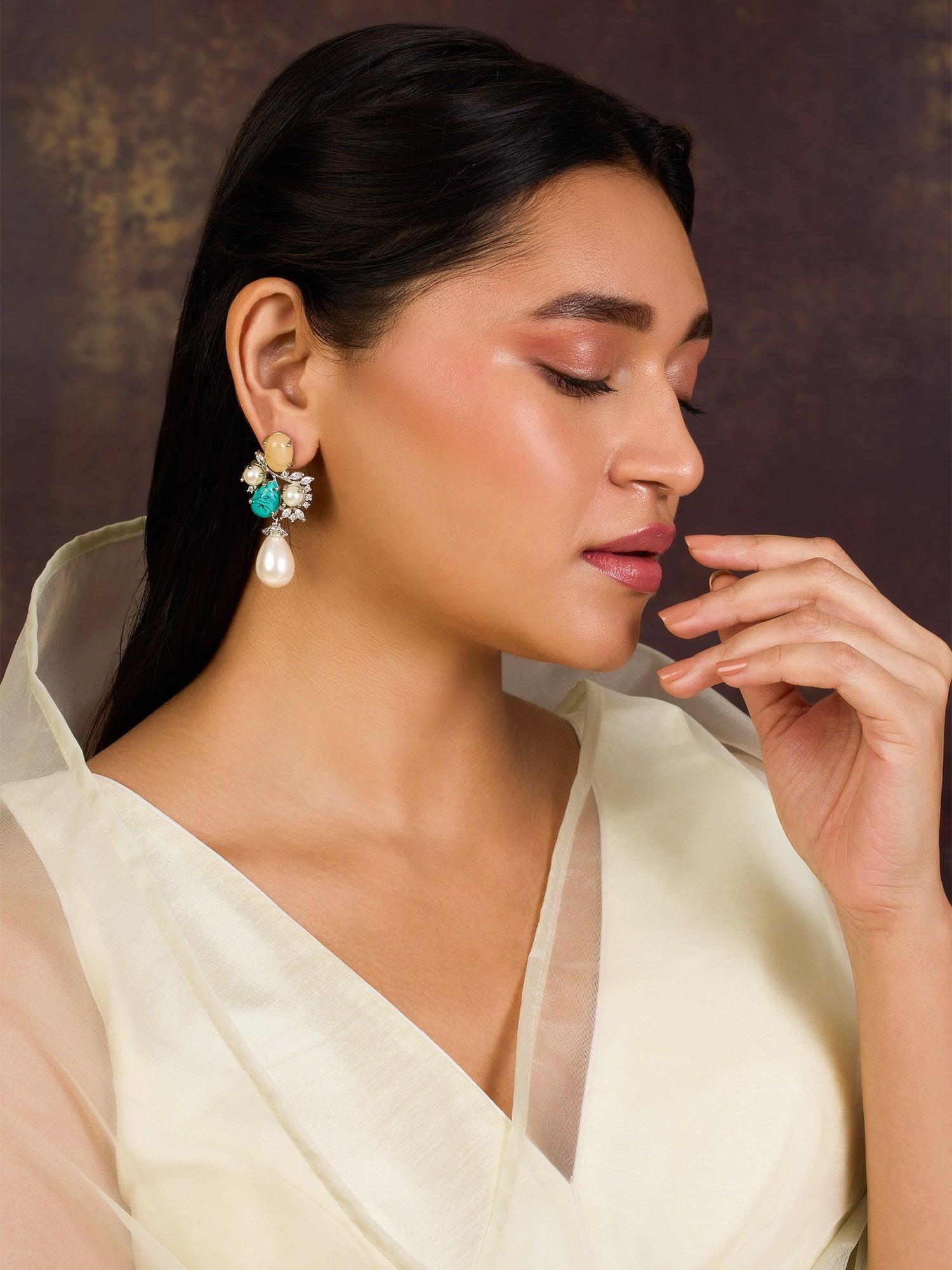Artistry CZ Drop Earrings - Dyulokha