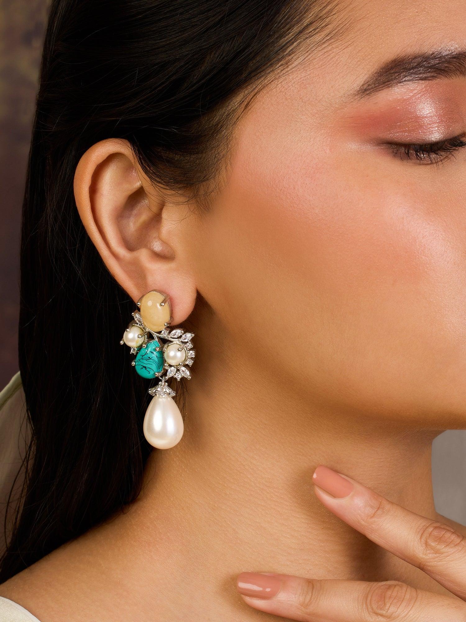Artistry CZ Drop Earrings - Dyulokha