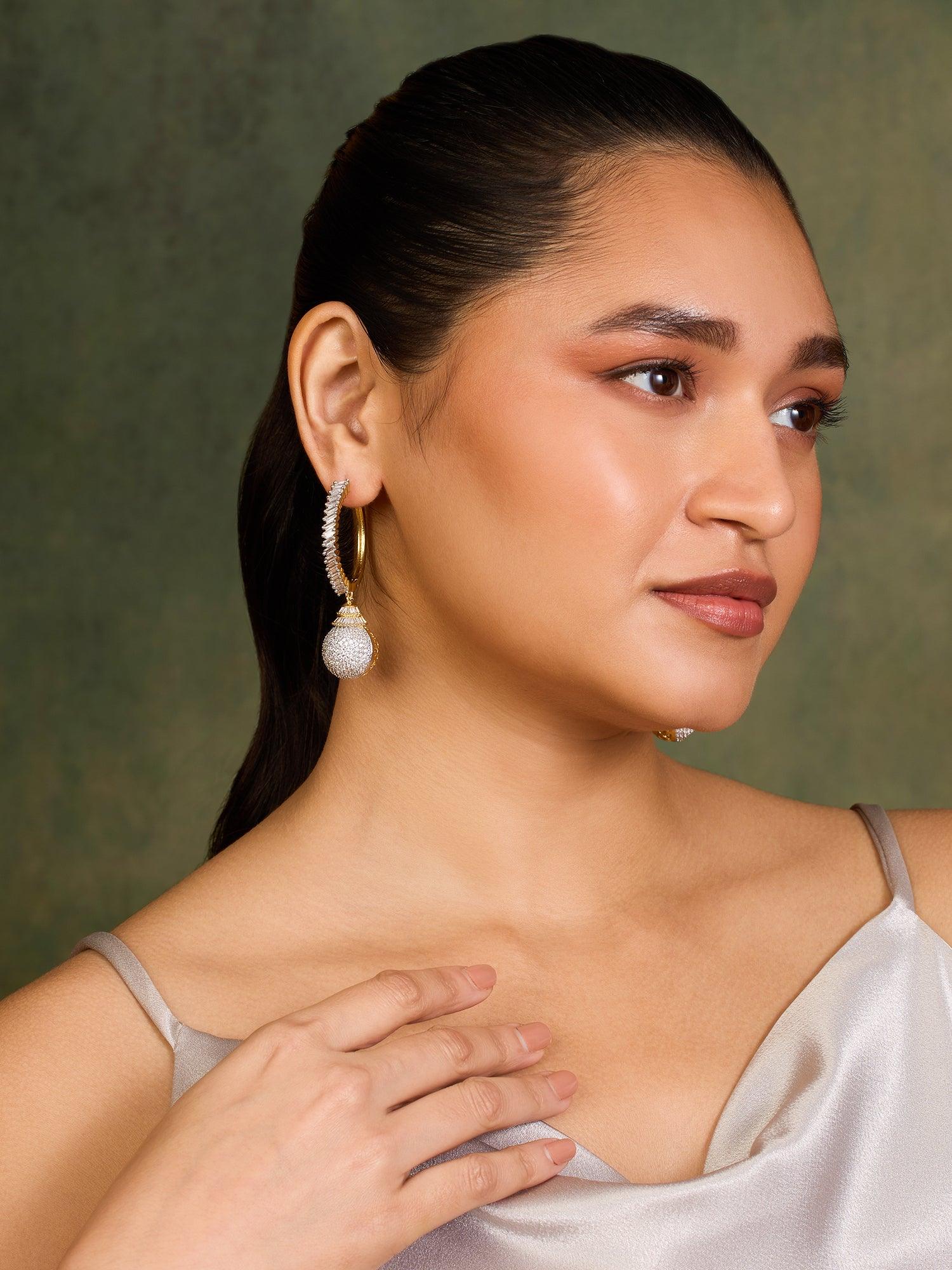Classic Brilliance CZ Hoops - Dyulokha