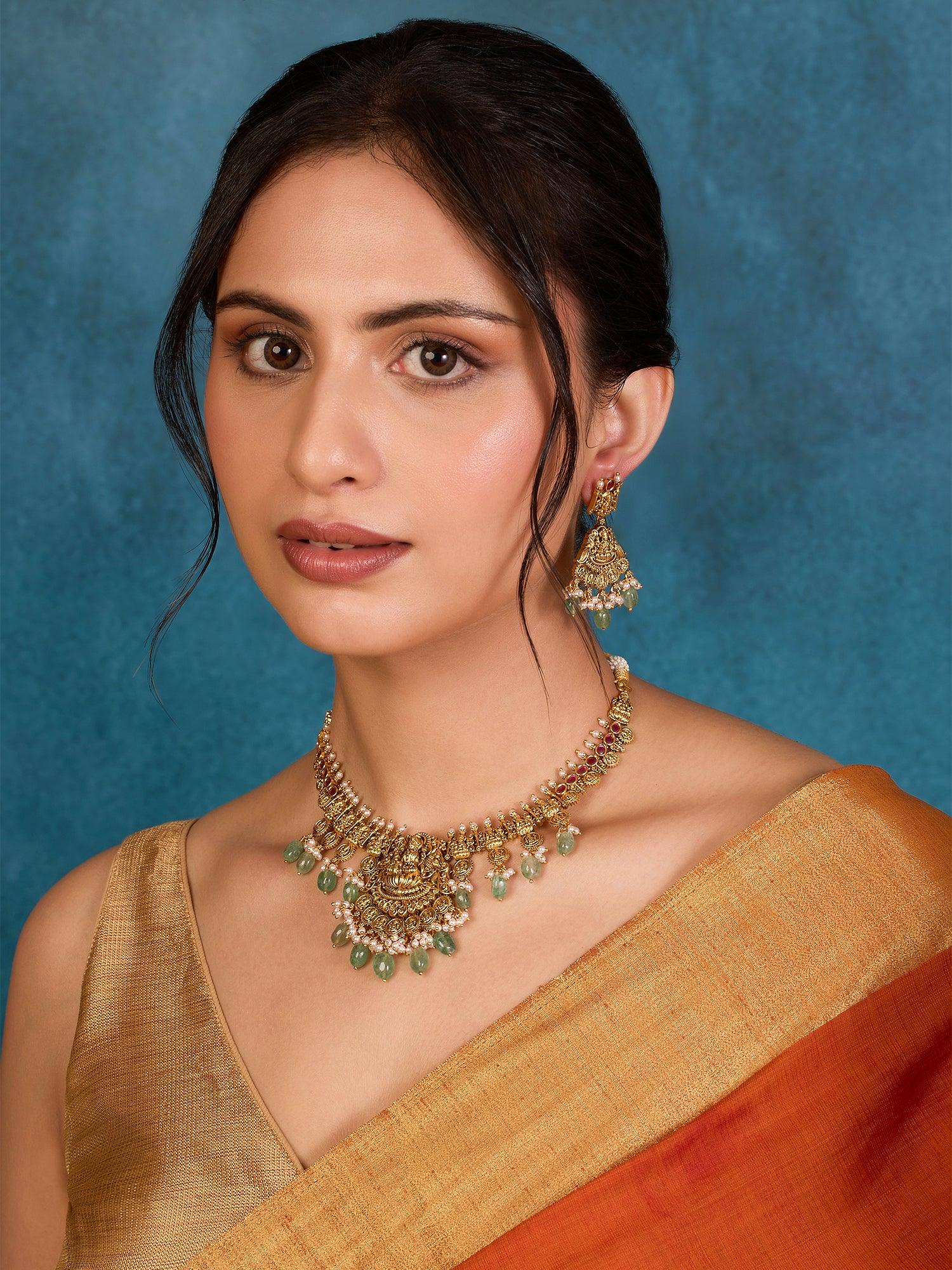 Sovereign Splendor Kasu Necklace Set - Dyulokha