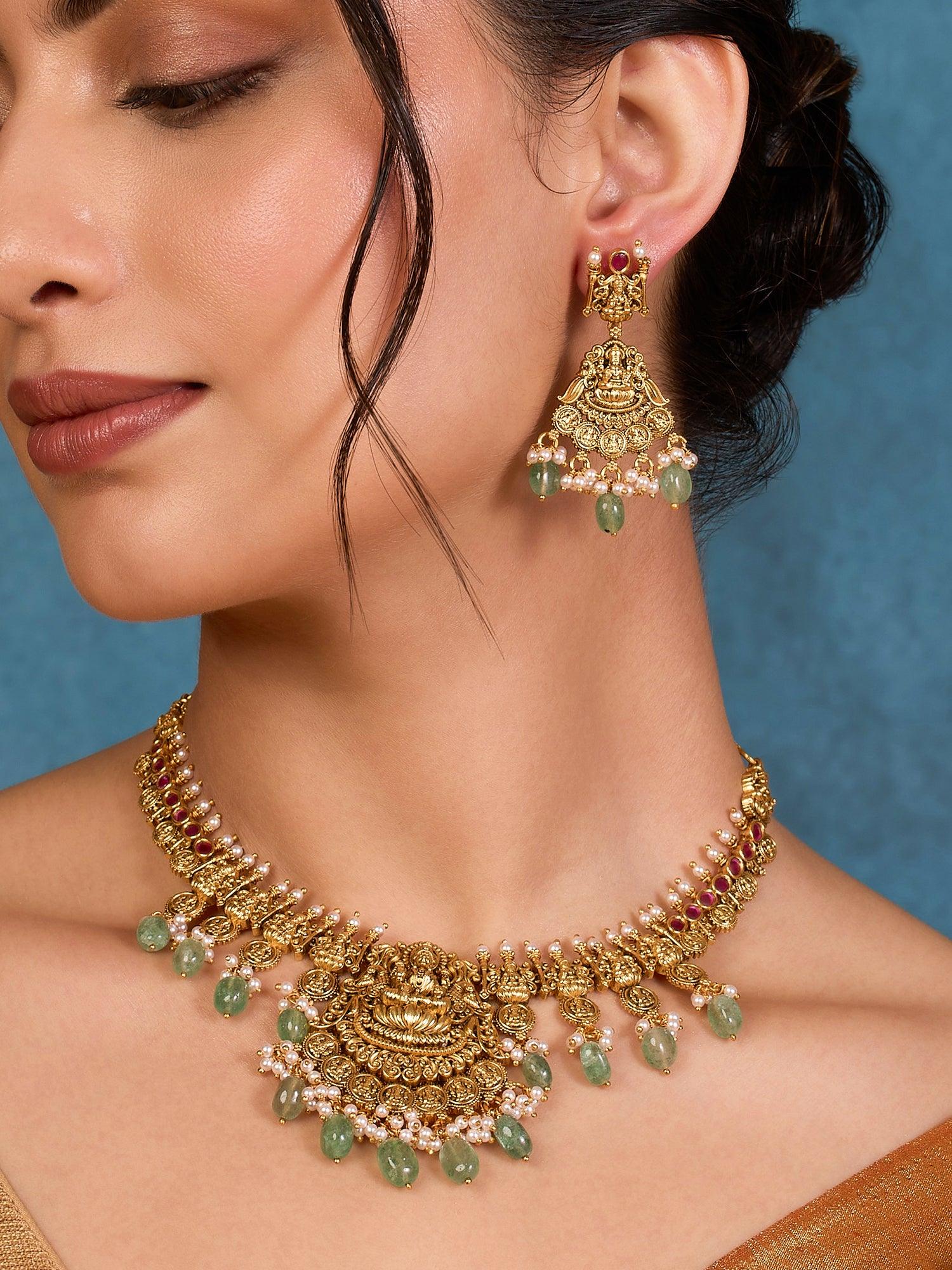 Sovereign Splendor Kasu Necklace Set - Dyulokha