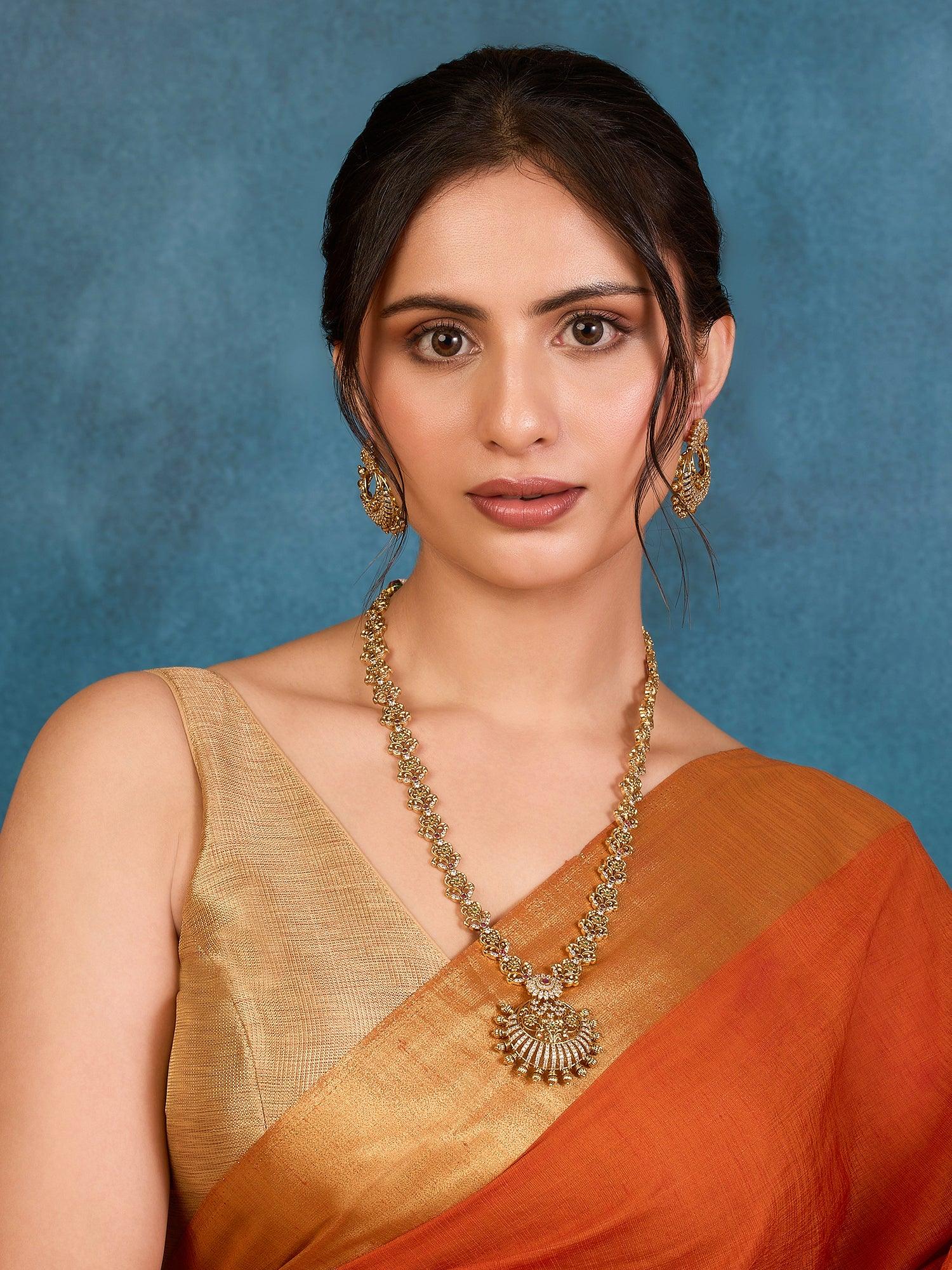 Exquisite Tradition Temple Necklace Set - Dyulokha