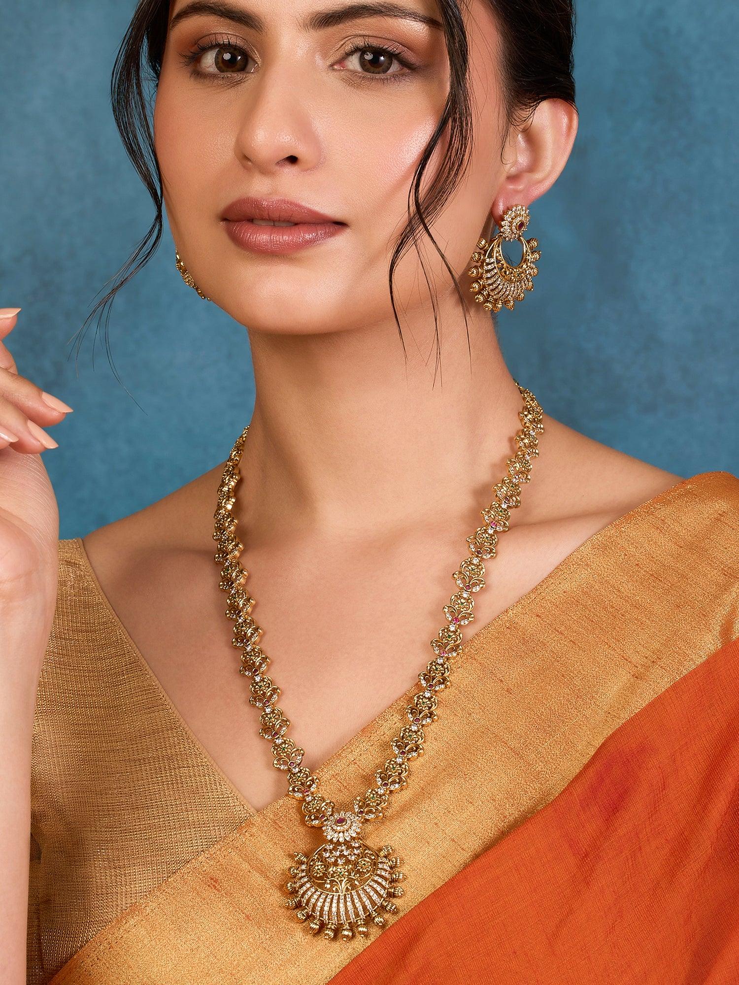 Exquisite Tradition Temple Necklace Set - Dyulokha