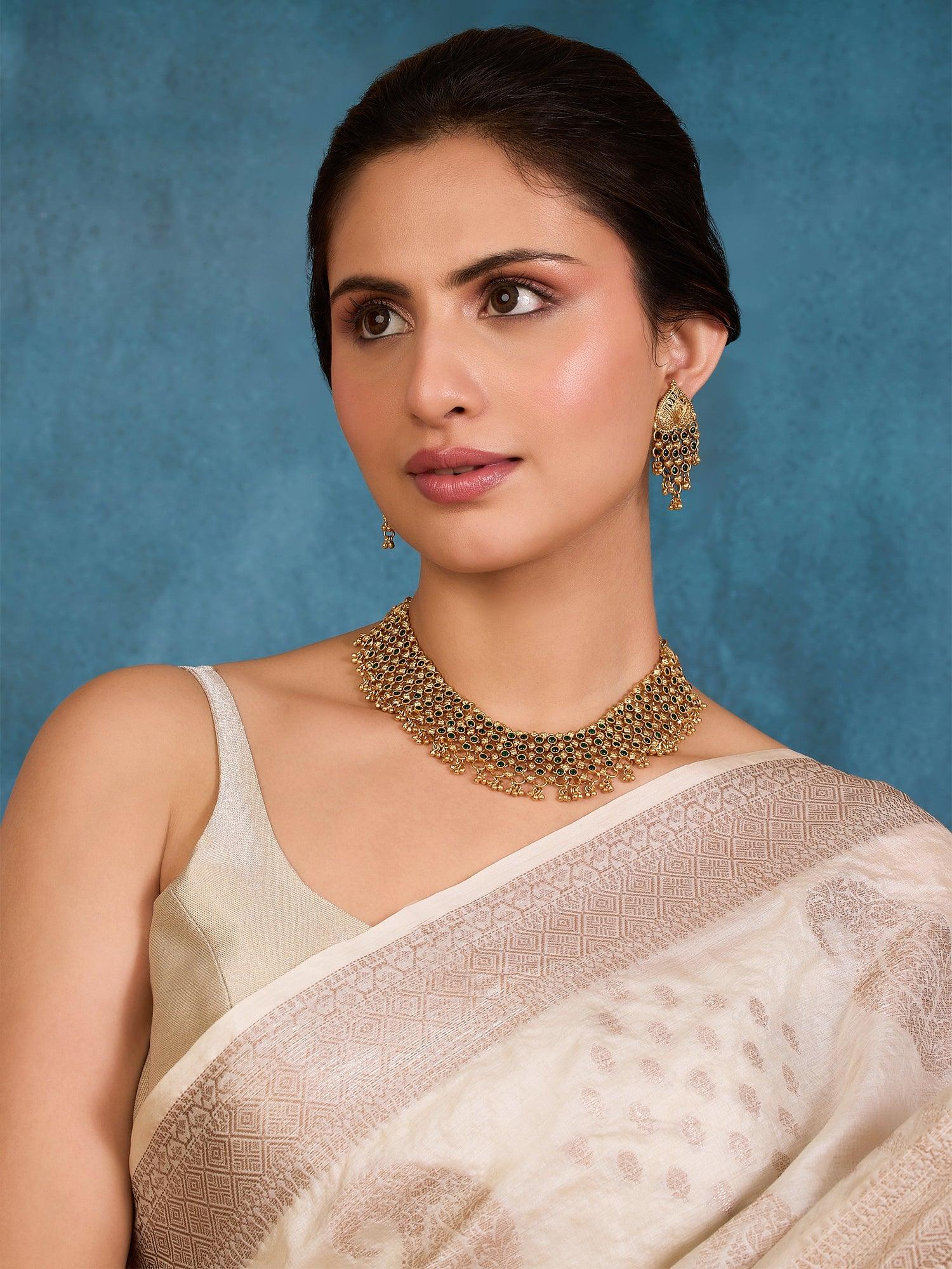 Timeless Grace Temple Necklace Set - Dyulokha