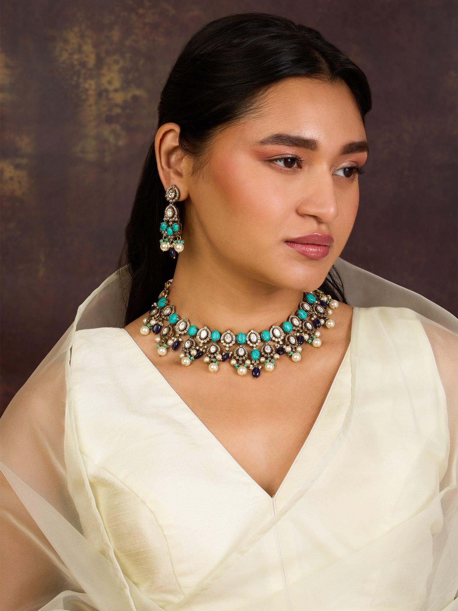 Vintage Glamour Necklace Set - Dyulokha