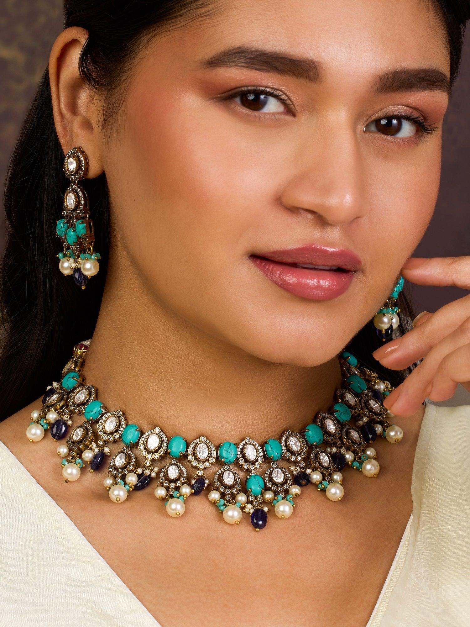 Vintage Glamour Necklace Set - Dyulokha