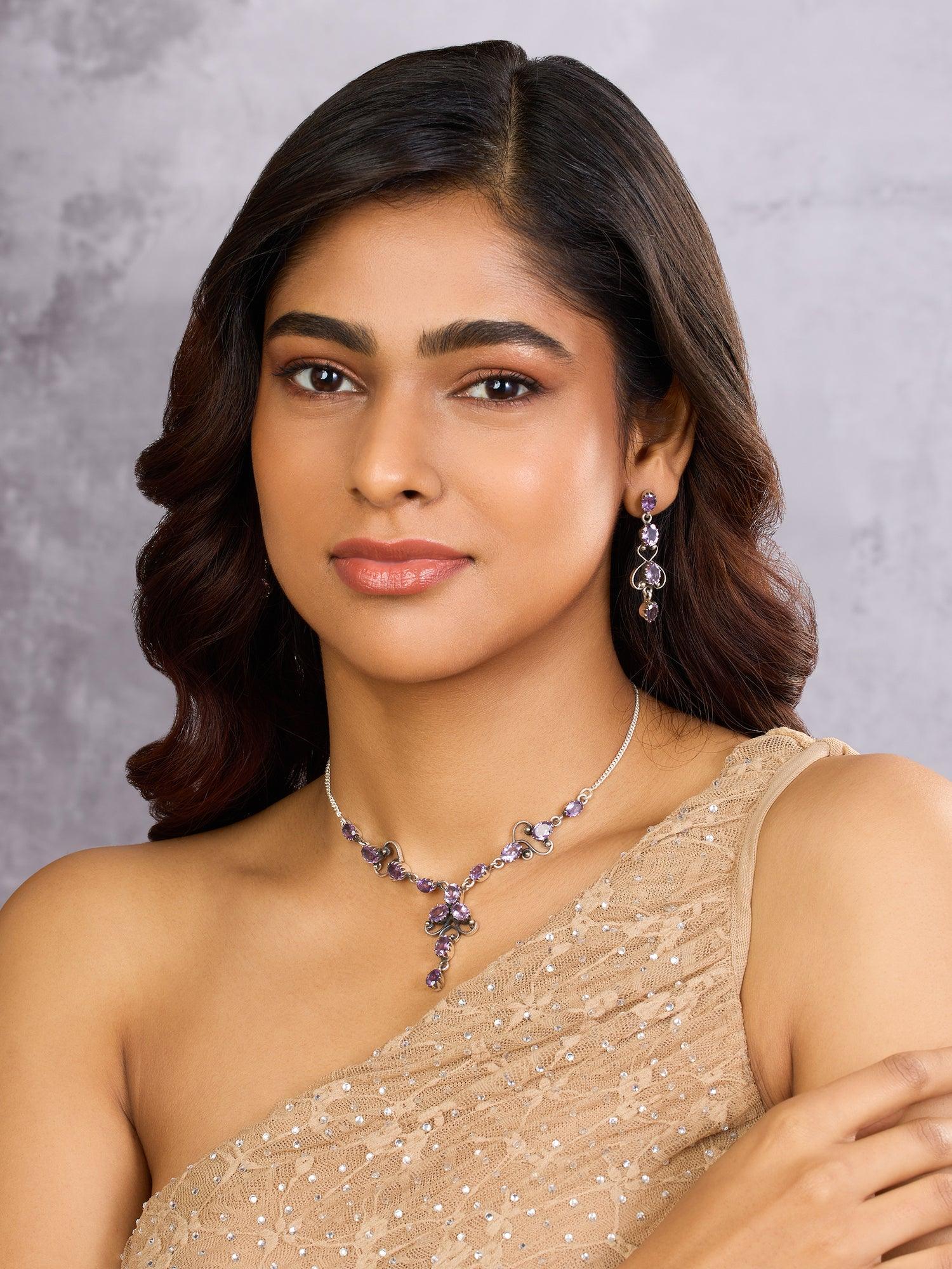 Violet Enchantment Amethyst Set - Dyulokha