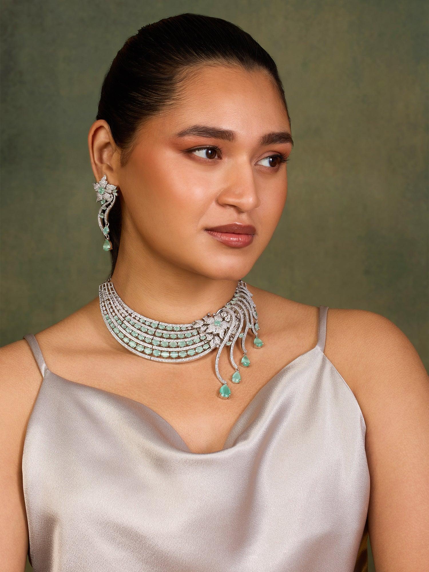 Morning Dew Tourmaline Necklace Set - Dyulokha