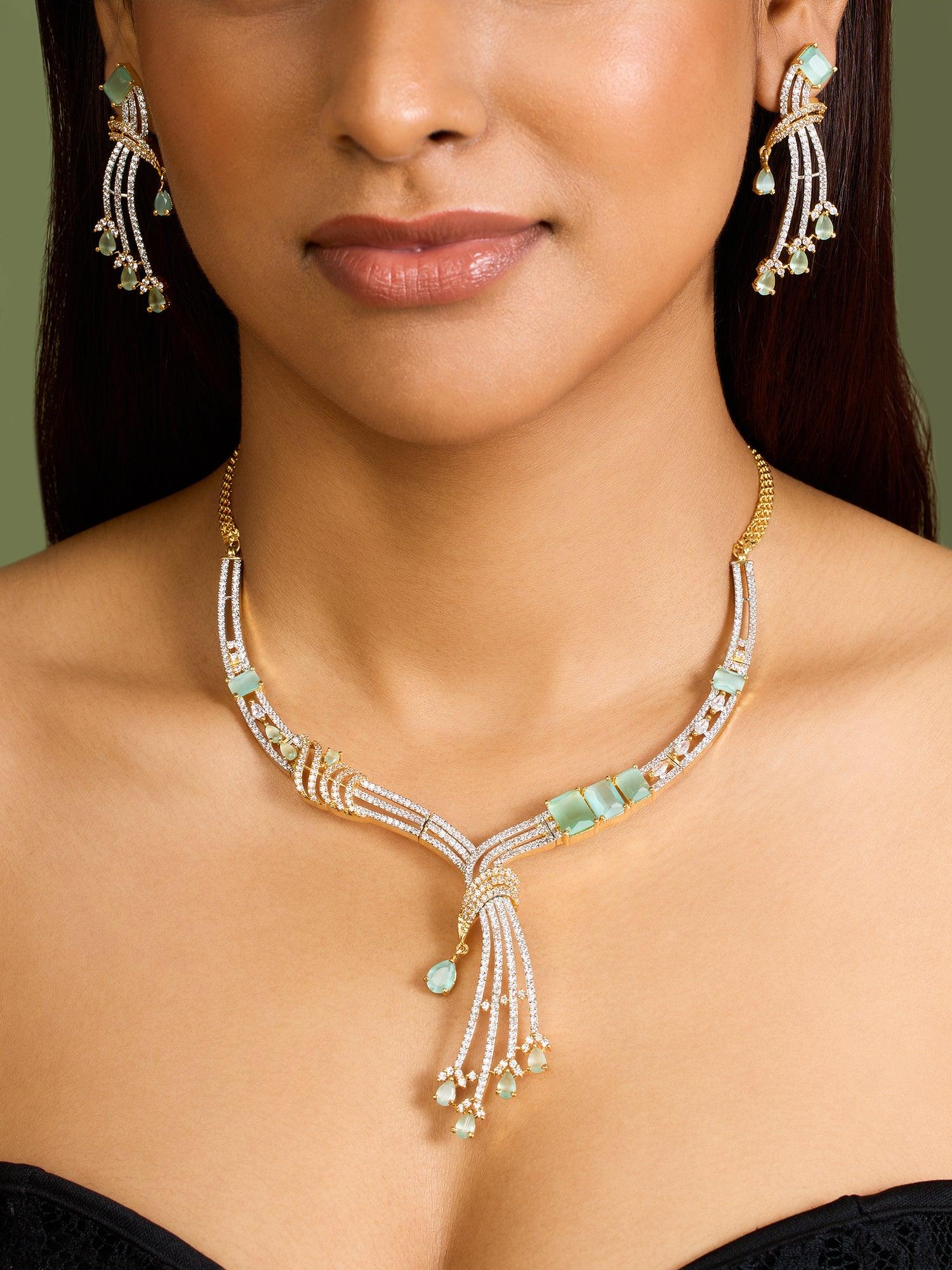 Colorful Symphony Tourmaline Necklace Set - Dyulokha