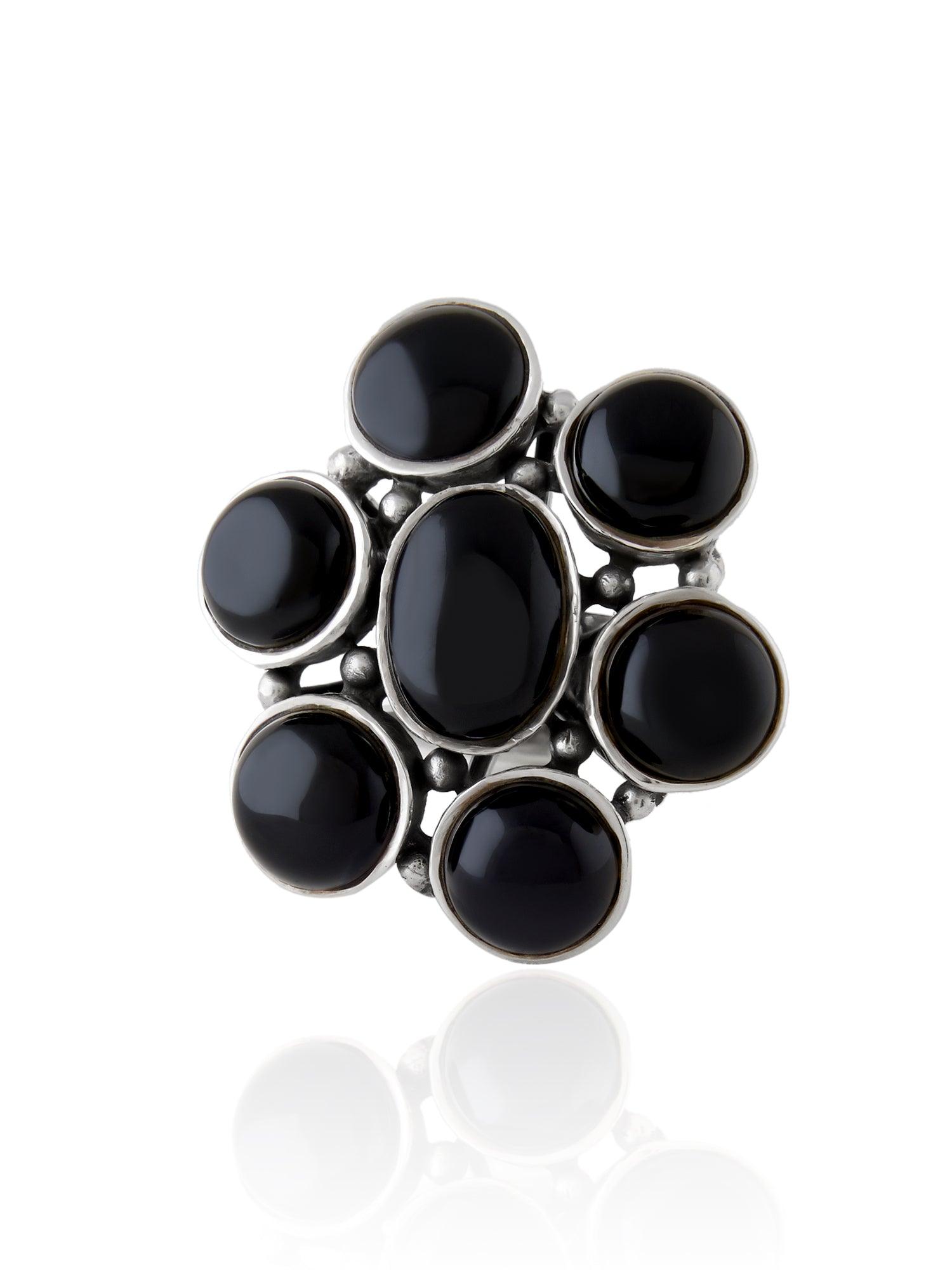 Eternal Noir Black Onyx Ring - Dyulokha