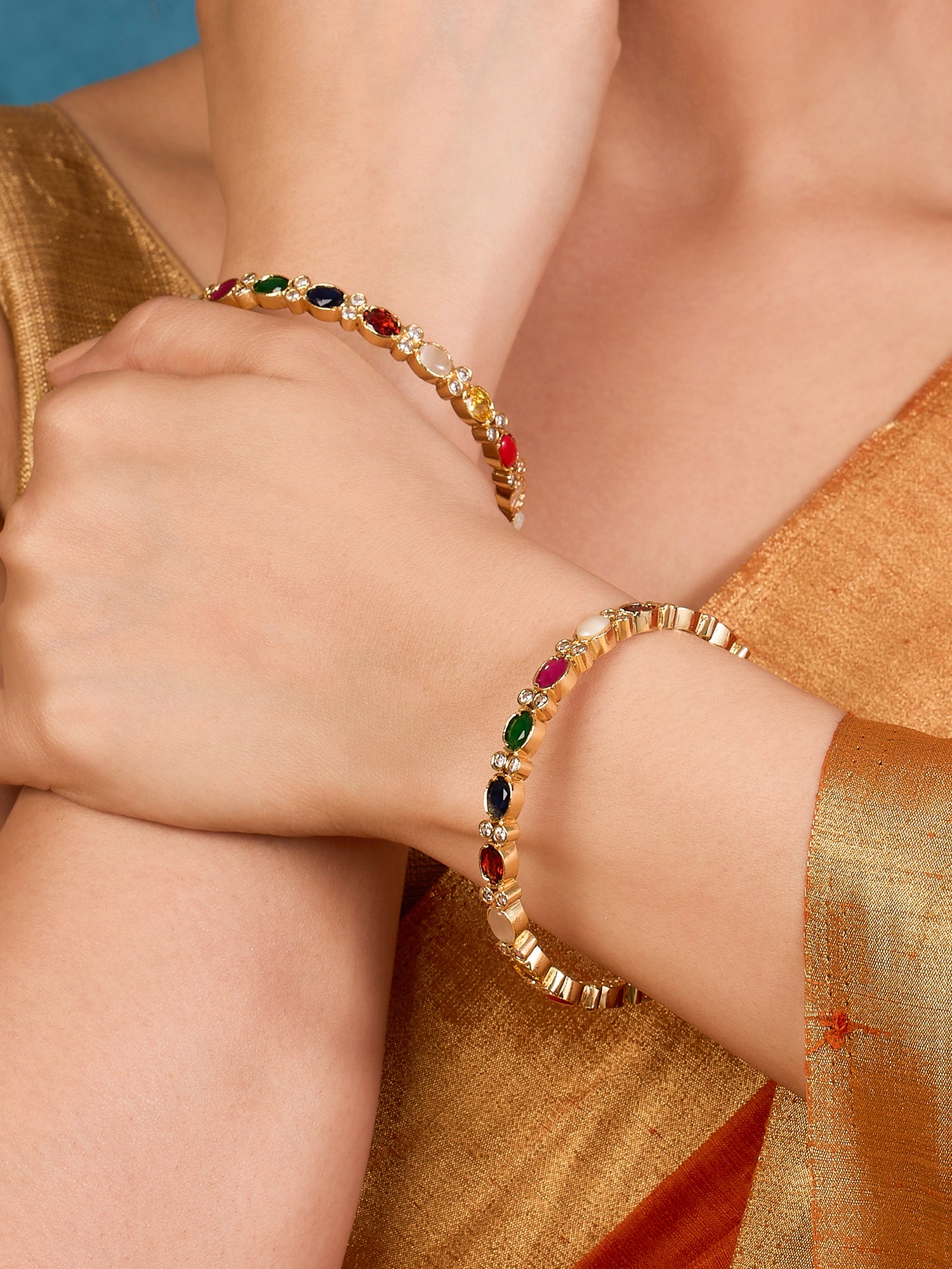 Colorful Heritage Navratan Bangles