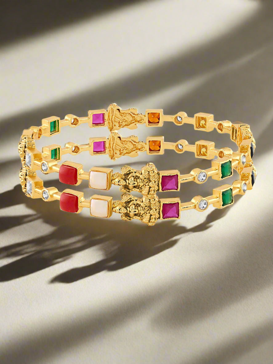 Enticing Navratan Bangles
