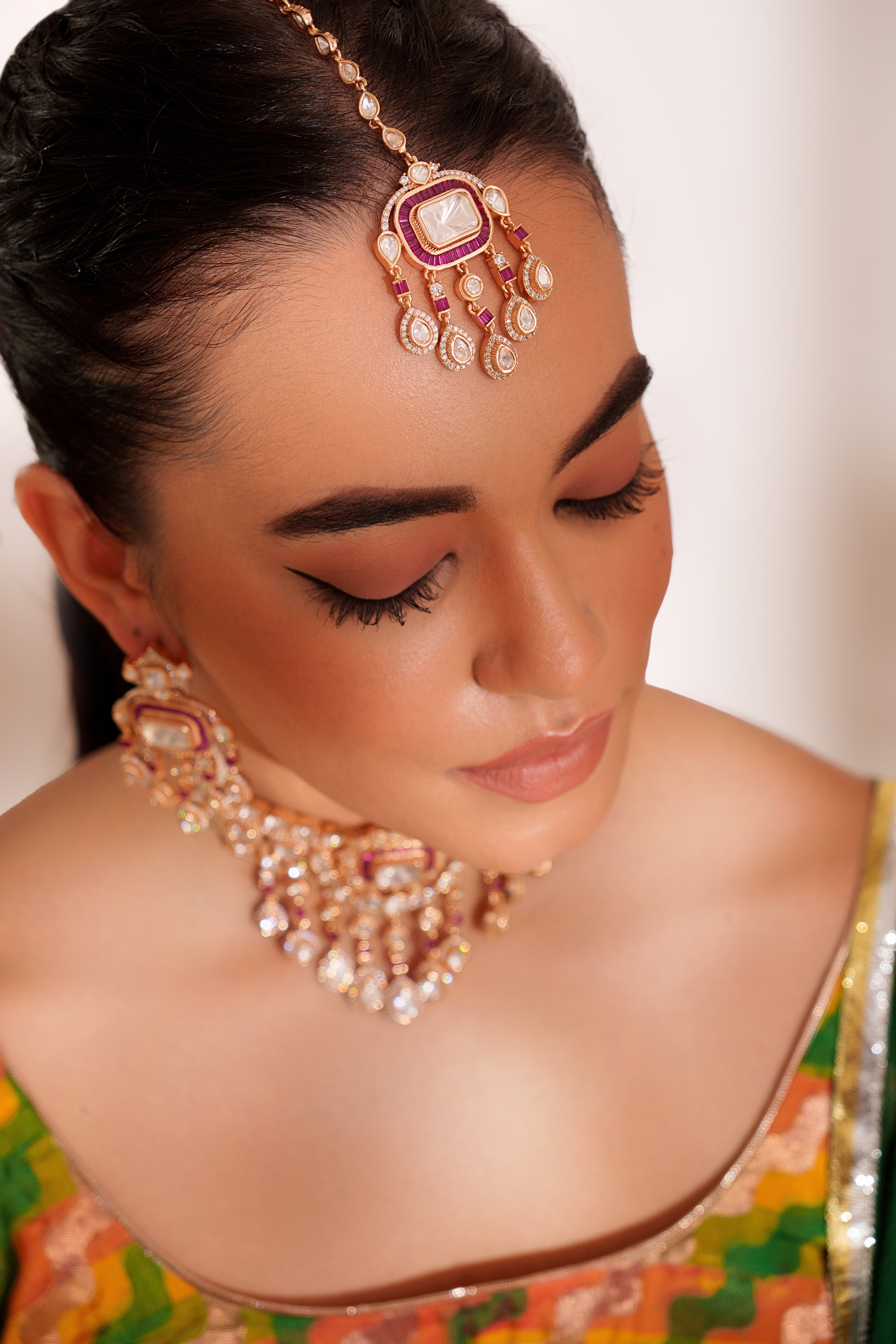 A Symphony of Pink & Pearl Necklace Set