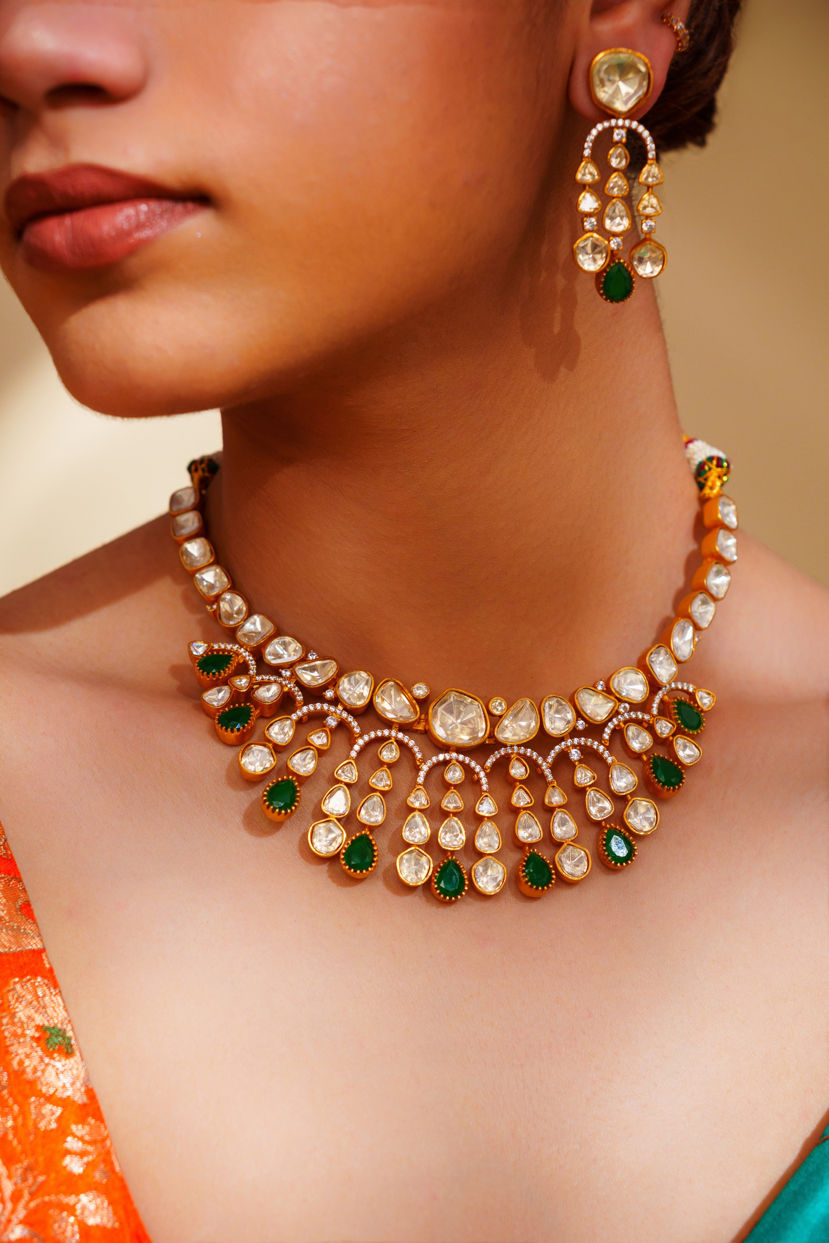 Sparkle Modern Moisannite Touch Necklace Set